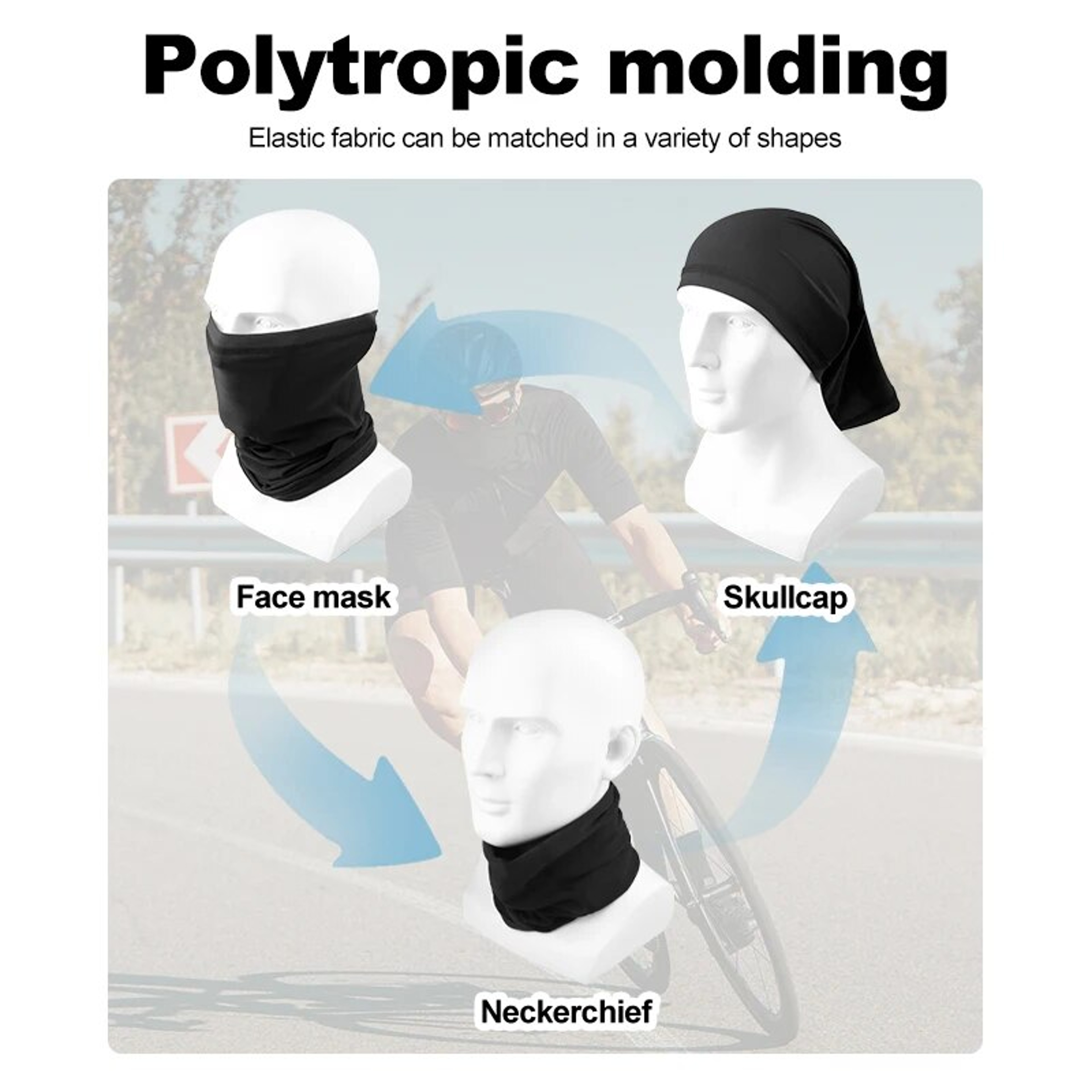 Breathable Fishing Training Sport UV, Cycling Face Mask Absorb Sweat, Summer Face Scarf Neck Gaiter Bandana – view 5