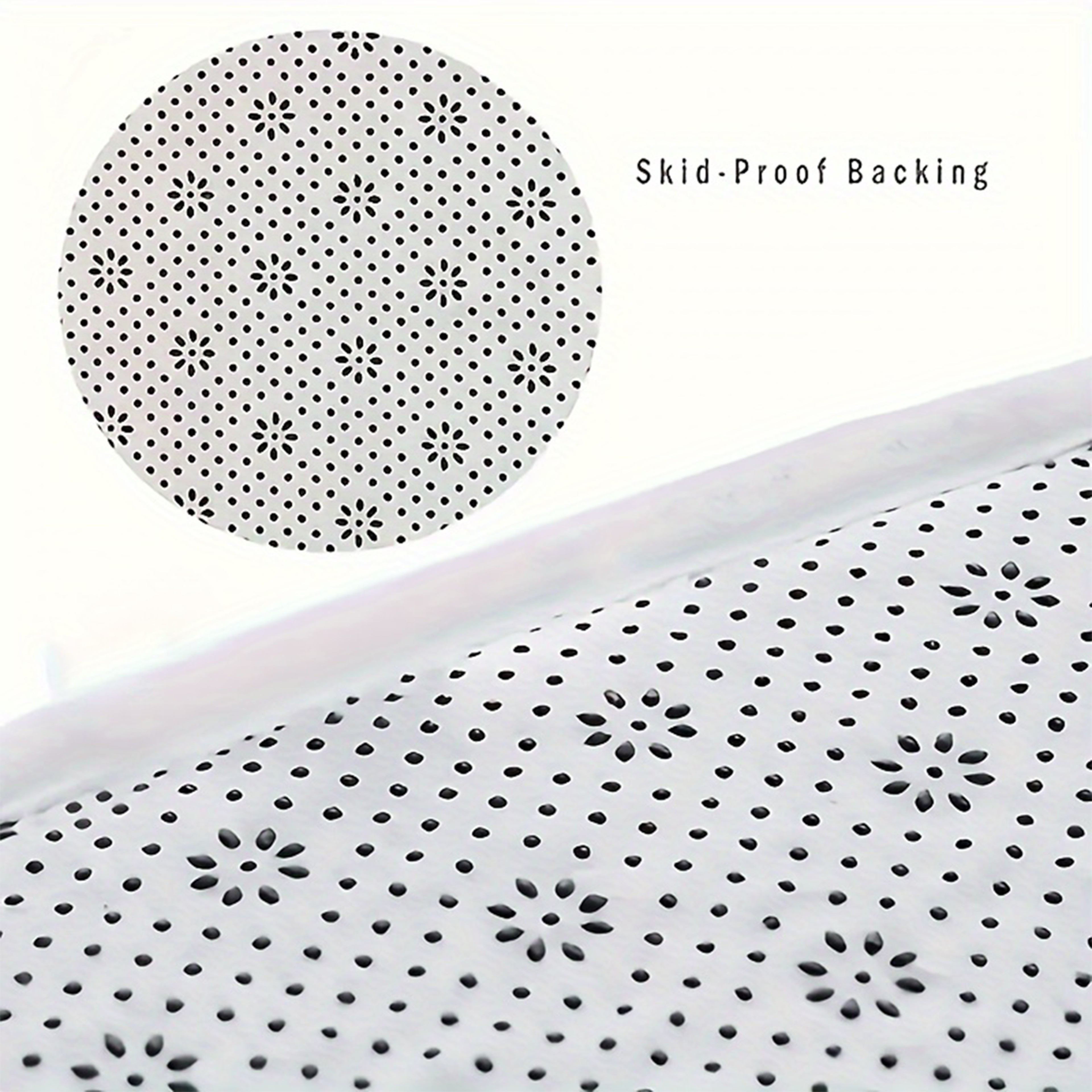 Solid color embroidery bathroom mat, thick absorbent floor mat, furry shower room rug, non slip foot mat – view 5