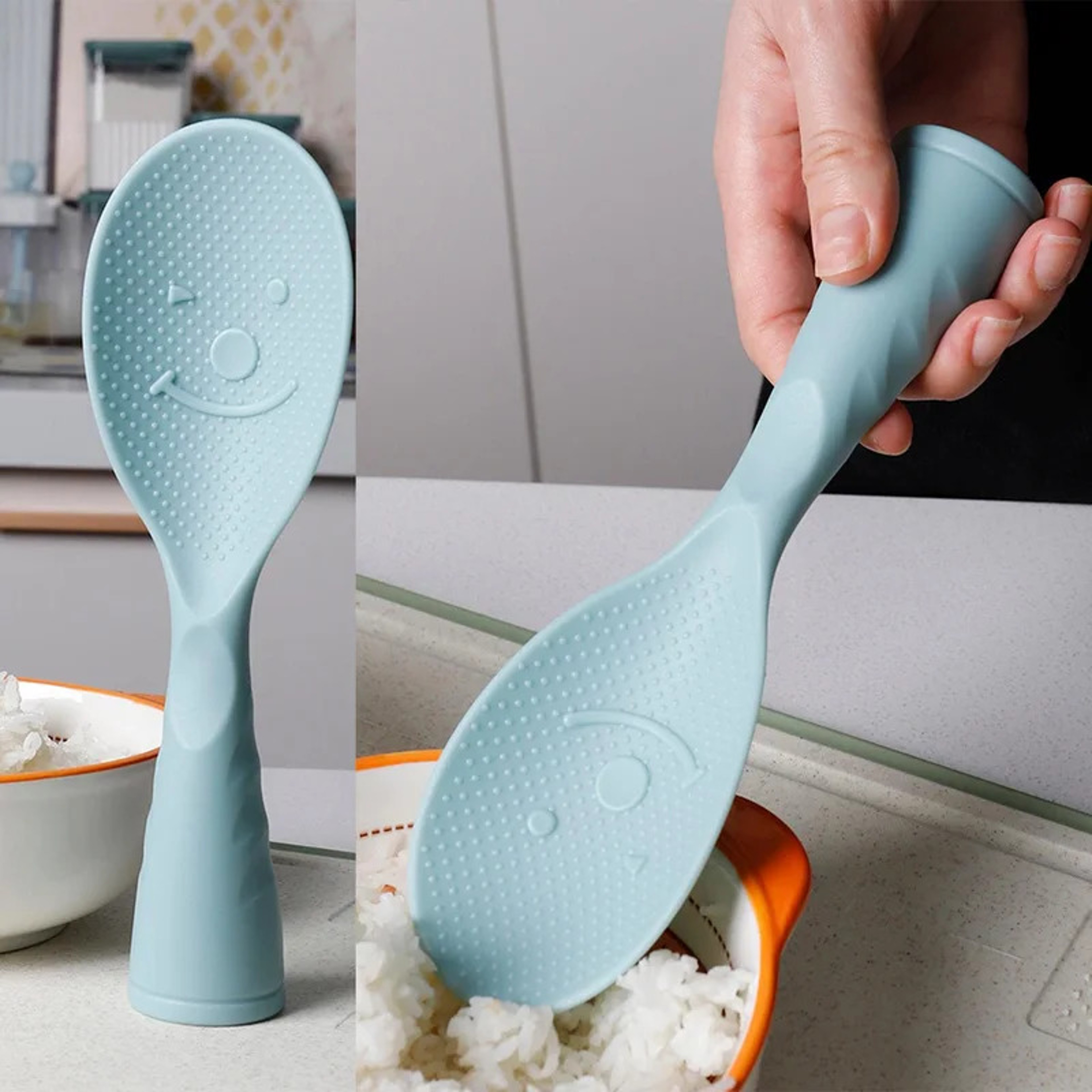 Plastic Rice Spoon Paddles, Home Kitchen Non Stick and Standing, Perfect for Cooking Every Time – view 1