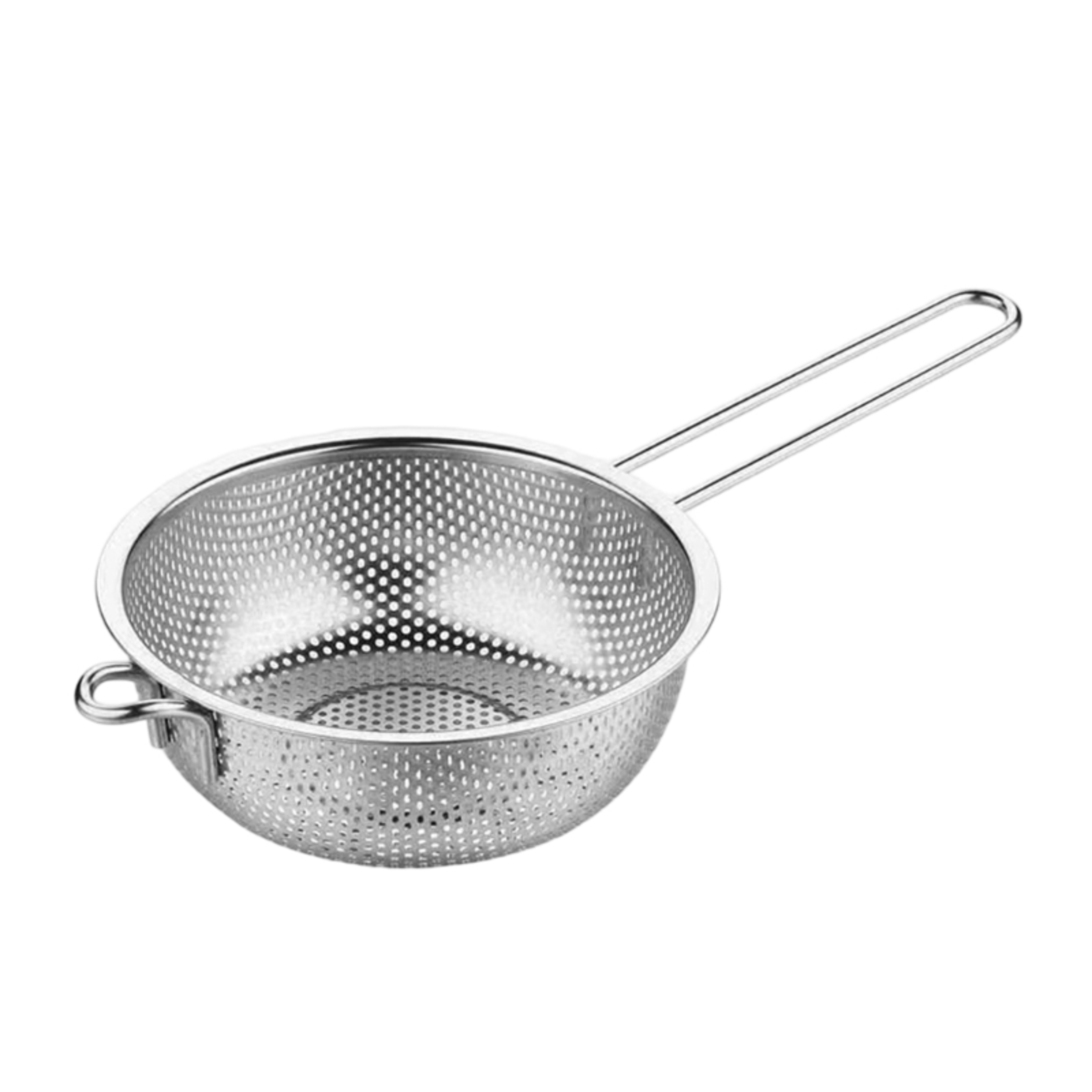 Portable Stainless Steel Colander Basket Multipurpose Strainer For Kitchens Comfortable Grip 5