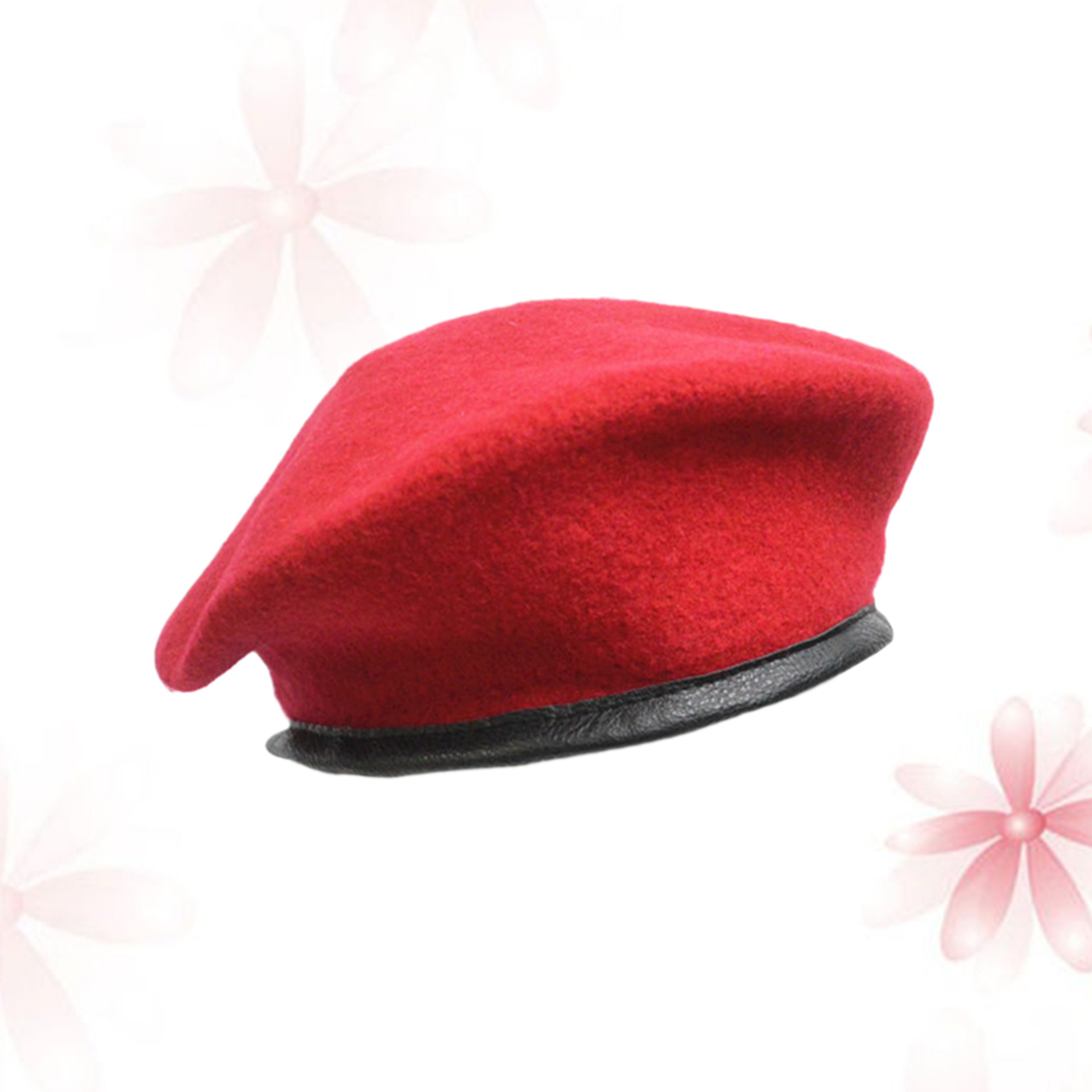 Spring Autumn Army Green Driving Peaked Cap, Men Women Warm Fashion Lightweight, Unisex Adjustable Pure Wool Beret Hat – view 7