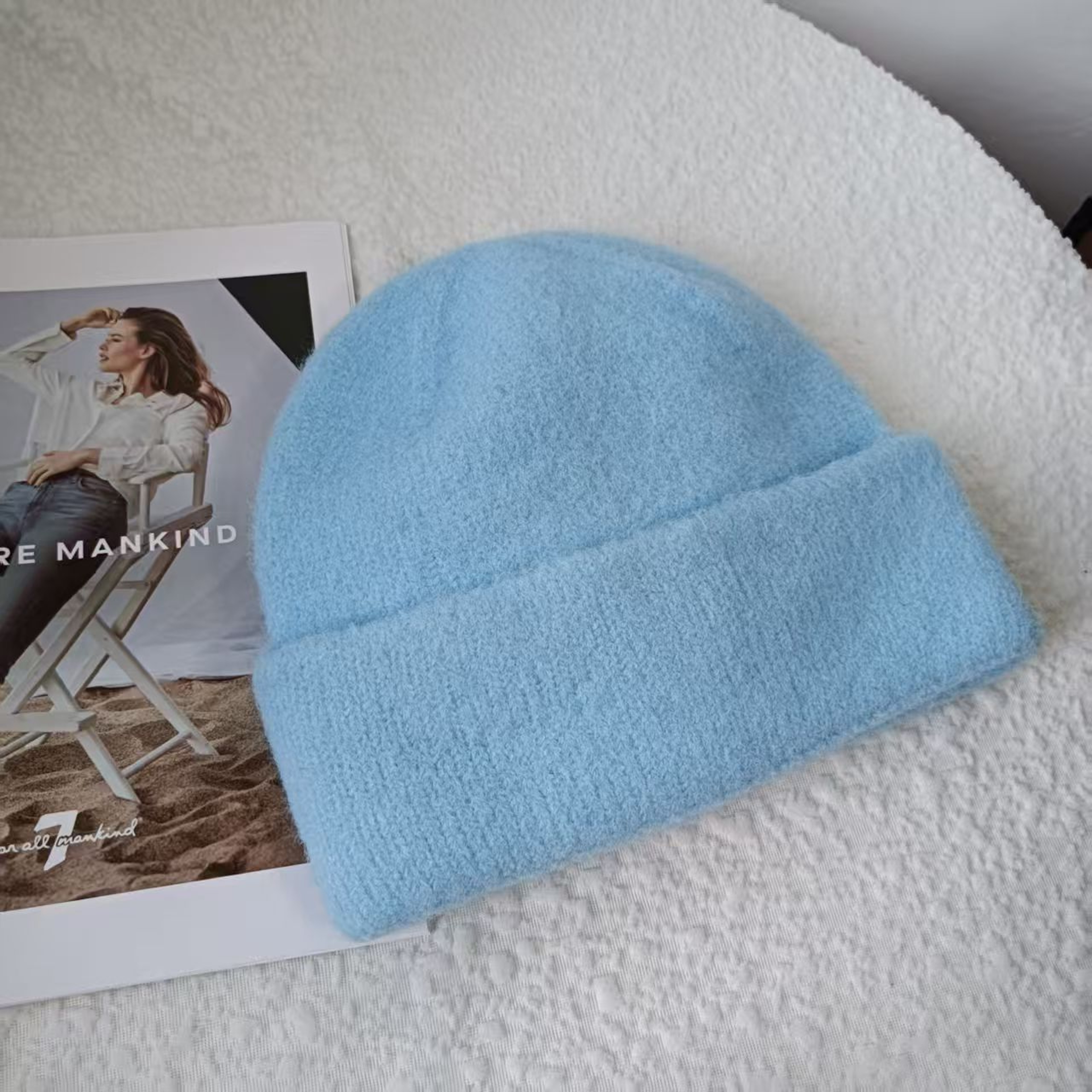 solid real cashmere beanies winter hat for woman acrylic hat woman Autumn Warm skullies for man Wholesales – view 17