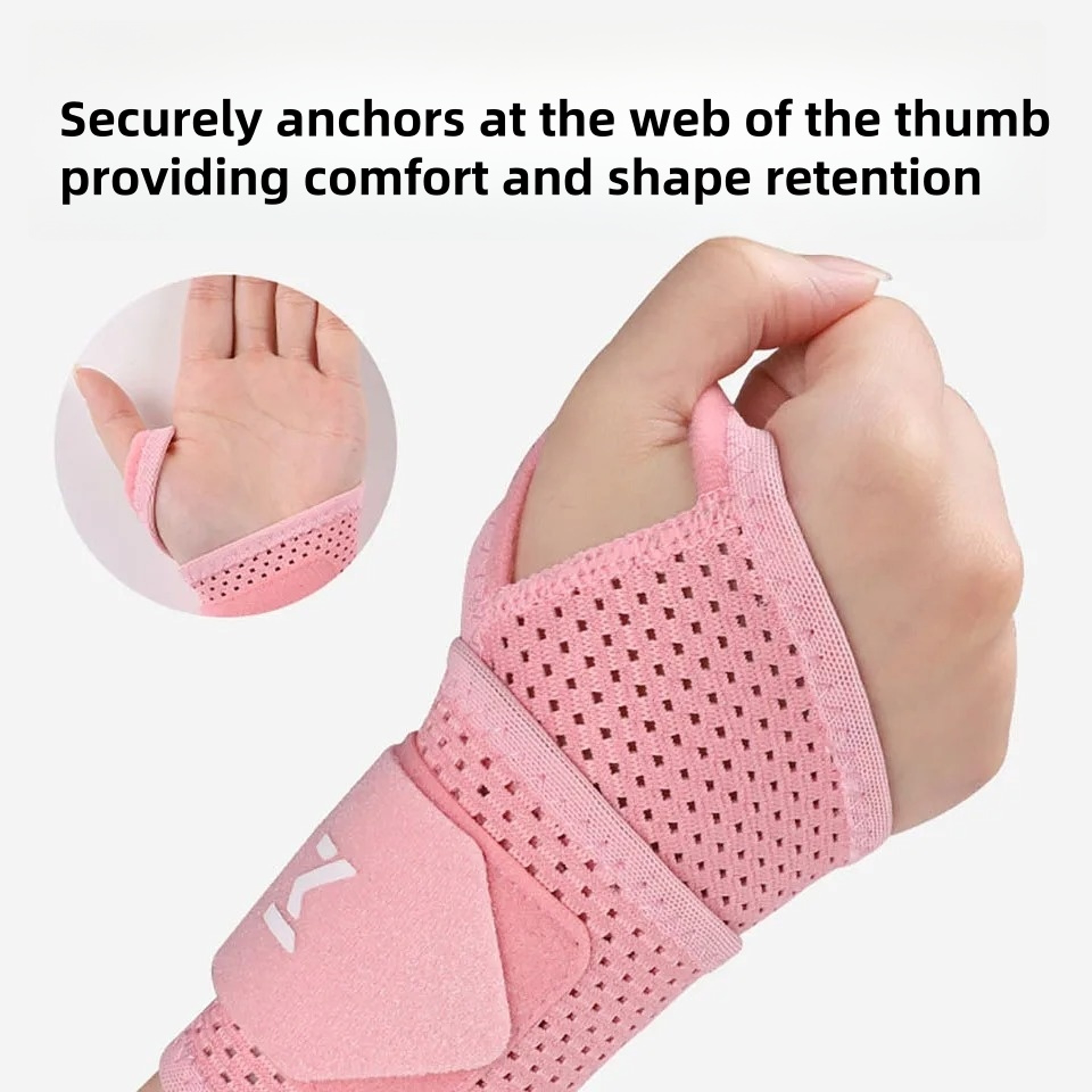 Adjustable Compression Sleeve Wrist Support for Gym, Breathable Carpal Tunnel Relief, Sports Injury Prevention, – view 2