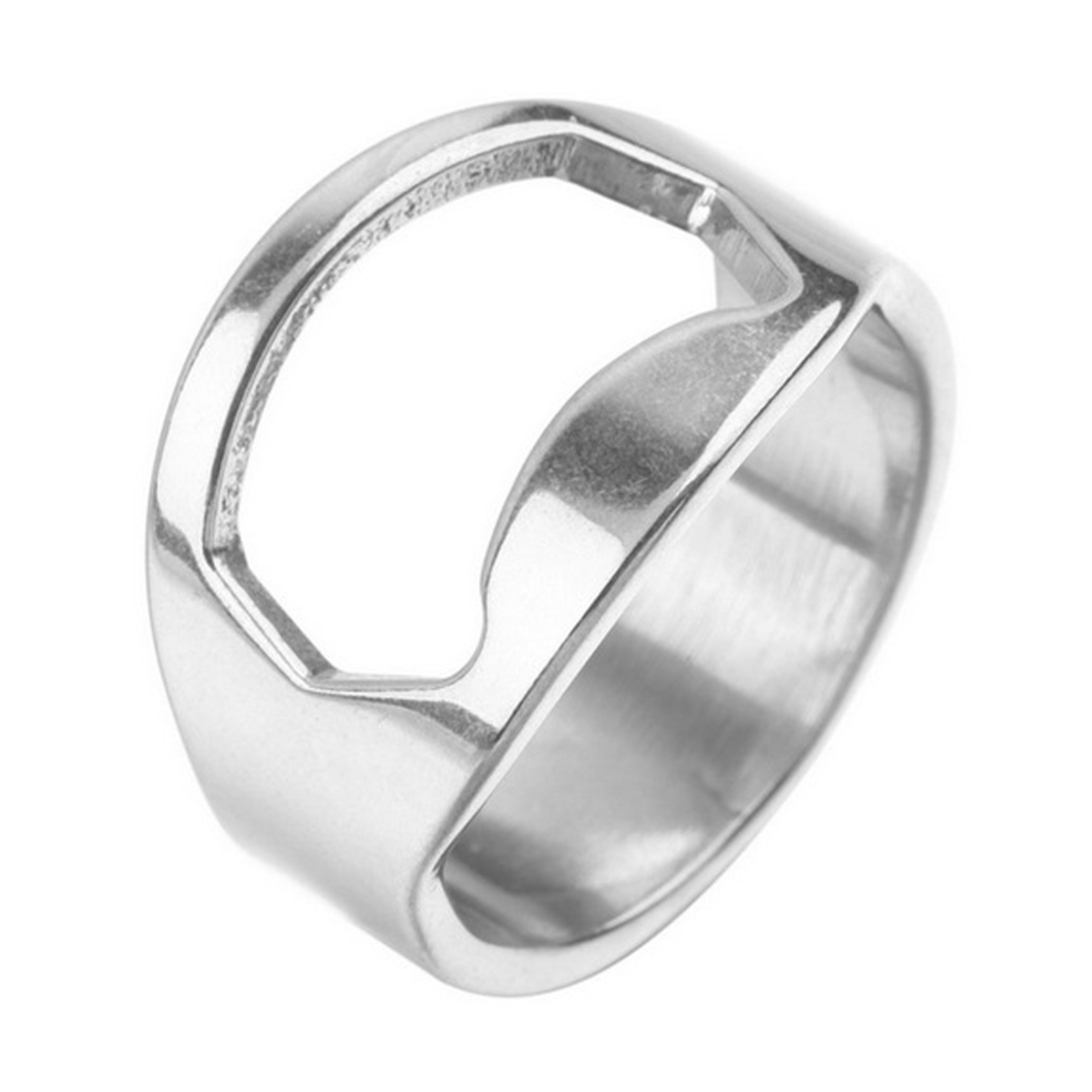 Stainless Steel Finger Ring Portable Beer Opener For Men Punk Style Creativity Jewelry Fashion Deco 2