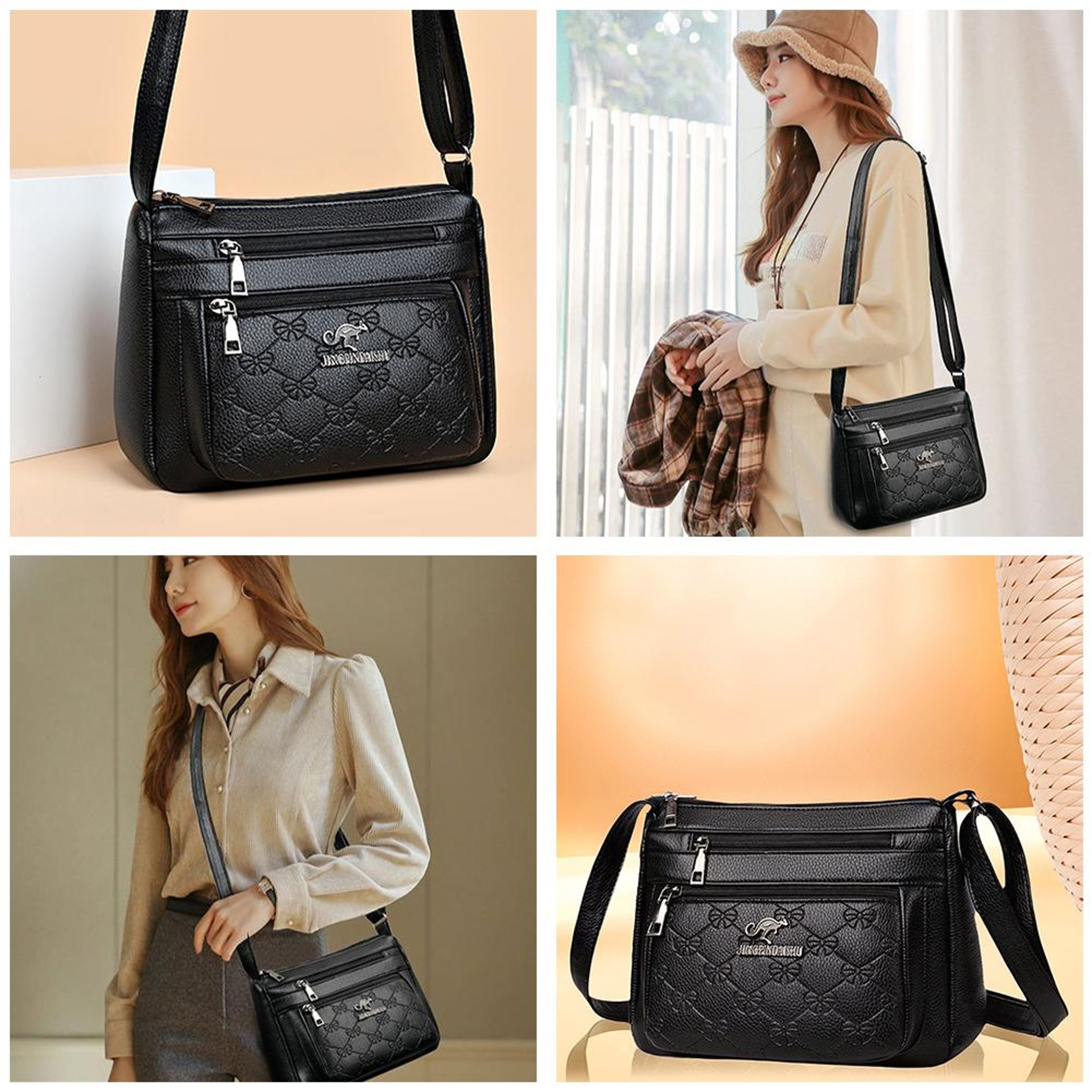 Large Capacity Women's Shoulder Bag, Multi-layer Fashionable Mother's Bag for Middle-aged Women – view 3