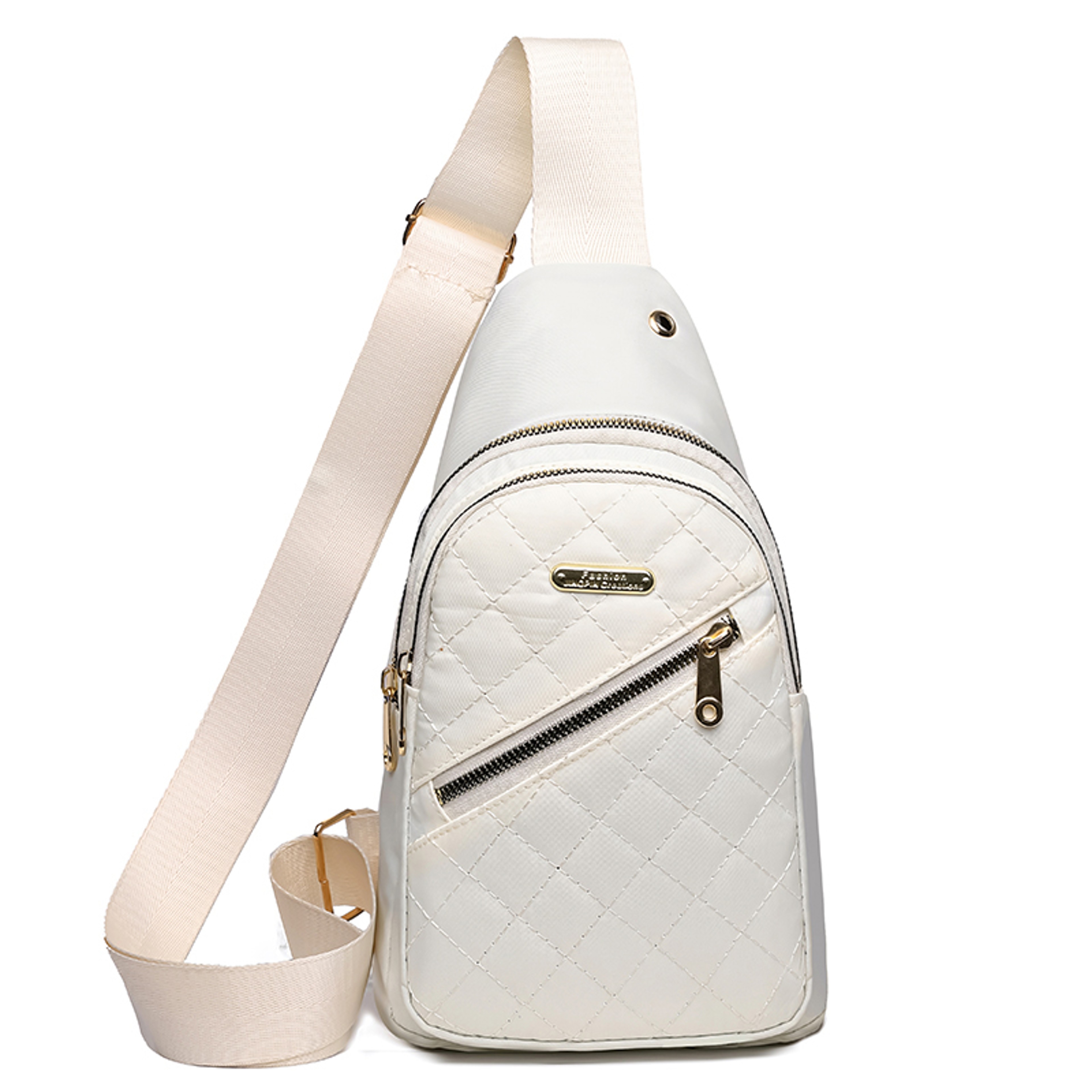 Travel Backpack For Men And Women Multi Color Slanted Fabric Neutral Style Nylon Material Bag 7