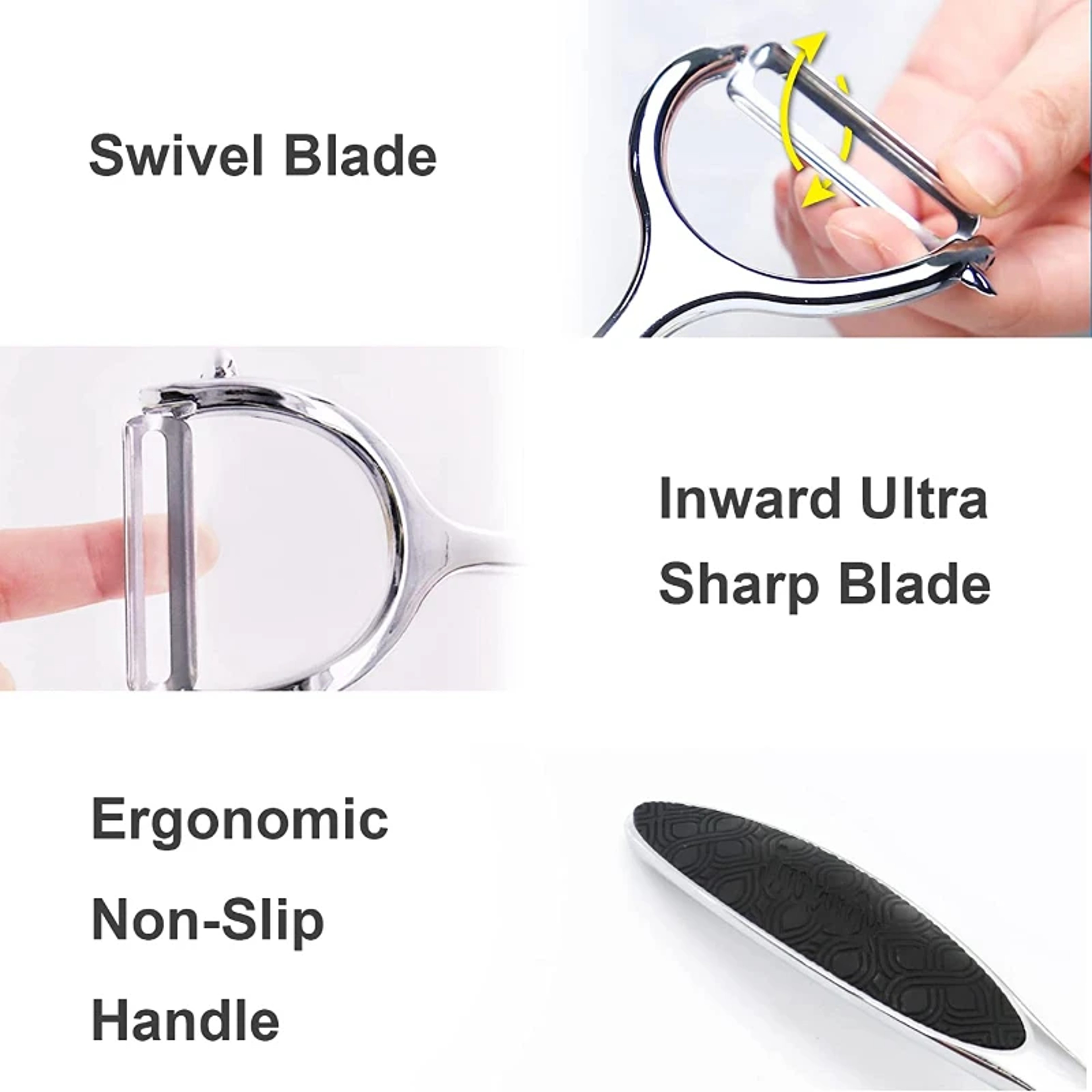 Shop A Versatile Stainless Steel Vegetable Peeler Perfect For Peeling Potatoes Carrots And Fruits 6