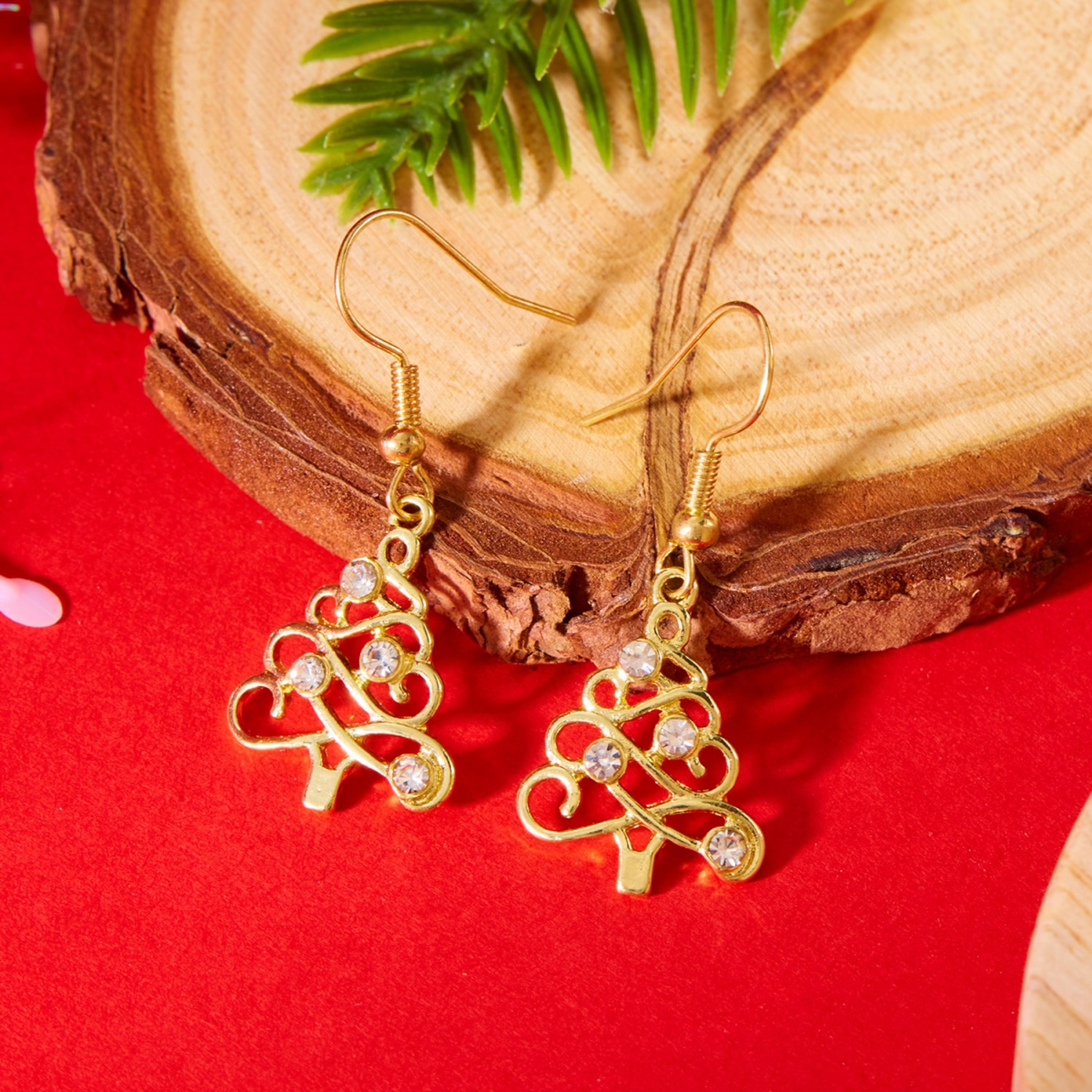 Classic Trendy Xmas Tree Drop Earrings for Holiday Jewelry Lovers Earring For Women Men Holiday Jewelry – view 5
