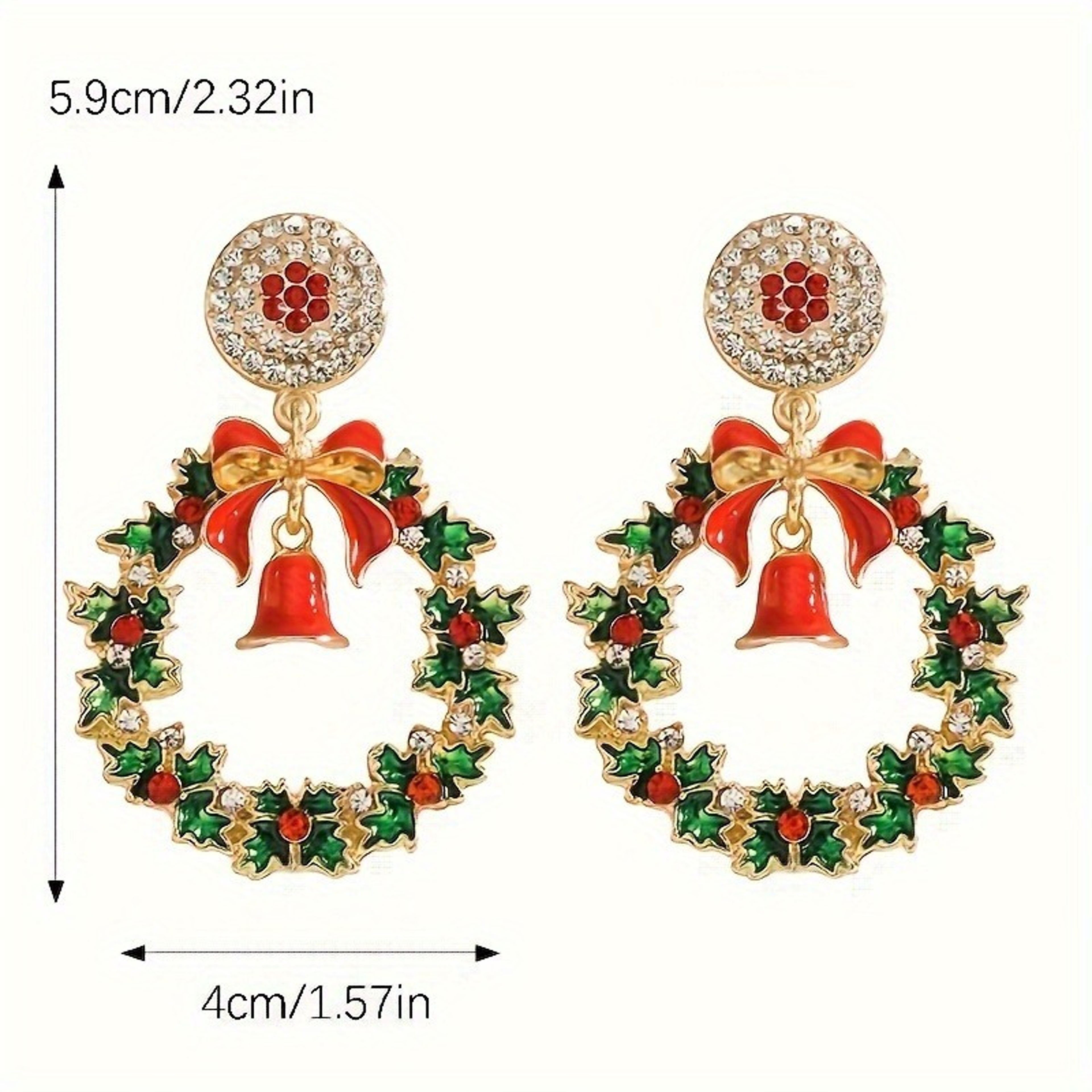 Holiday Party Gifts Metal Bowknot Loop Dangle Earrings for Women Jewelry Accessories Holiday Party Gifts – view 5