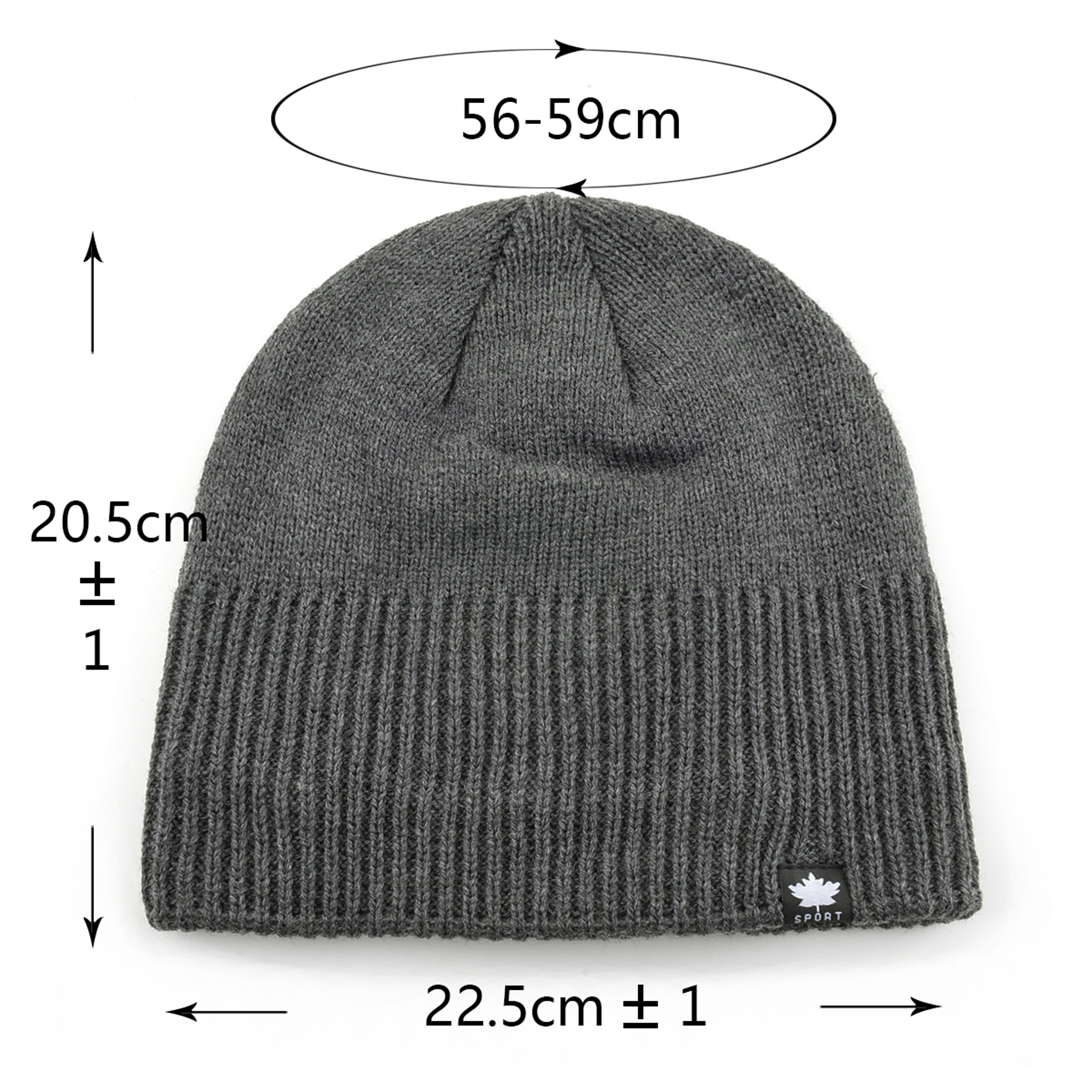 Maple Leaf Logo Mens Winter Beanie Hat Double Layer Velvet Lined Skullies Cap For Cold Weather Thic 9
