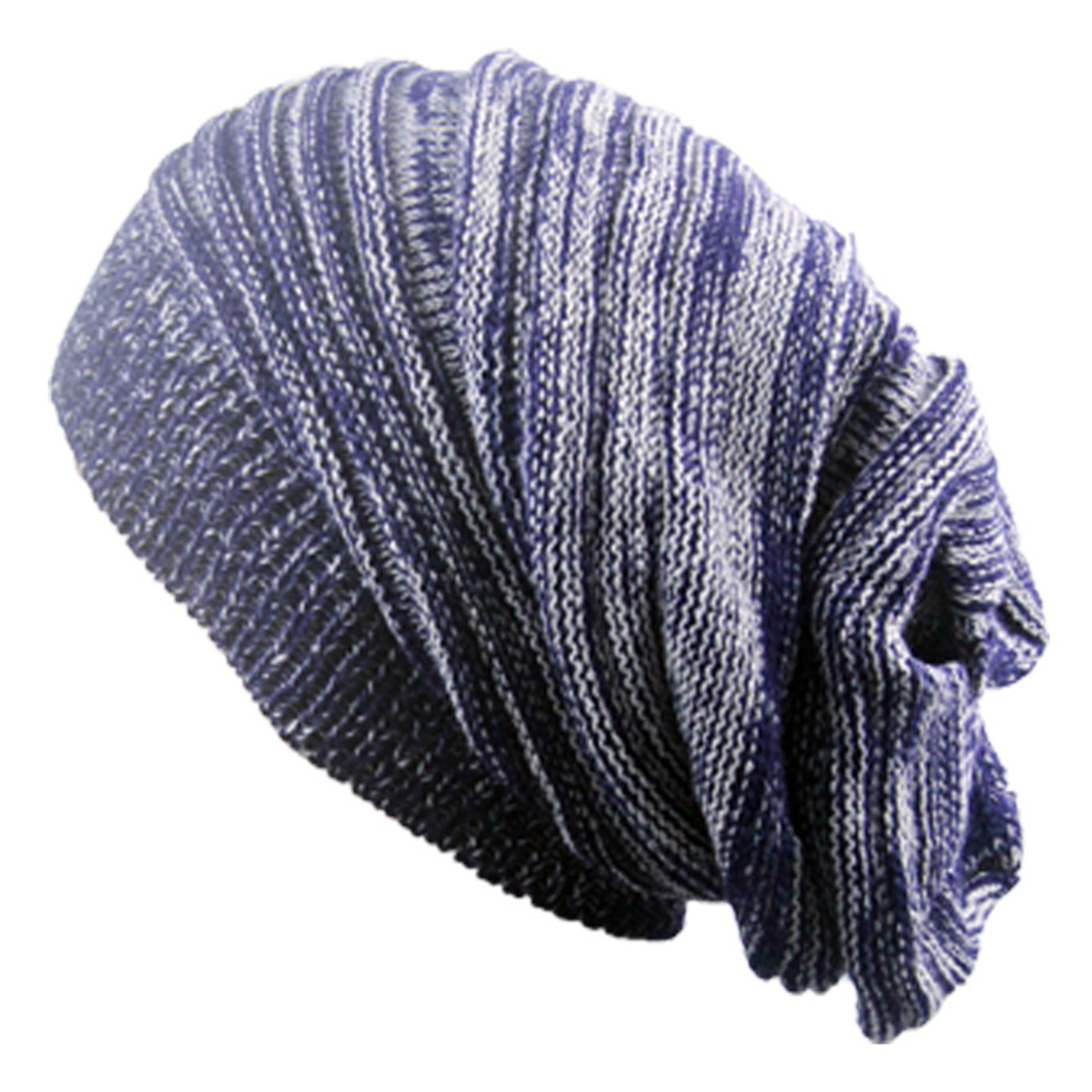 Winter Warm Cotton Striped Hat Scarf Beanies for Men and Women Loose Knit Gorro Headdress – view 10