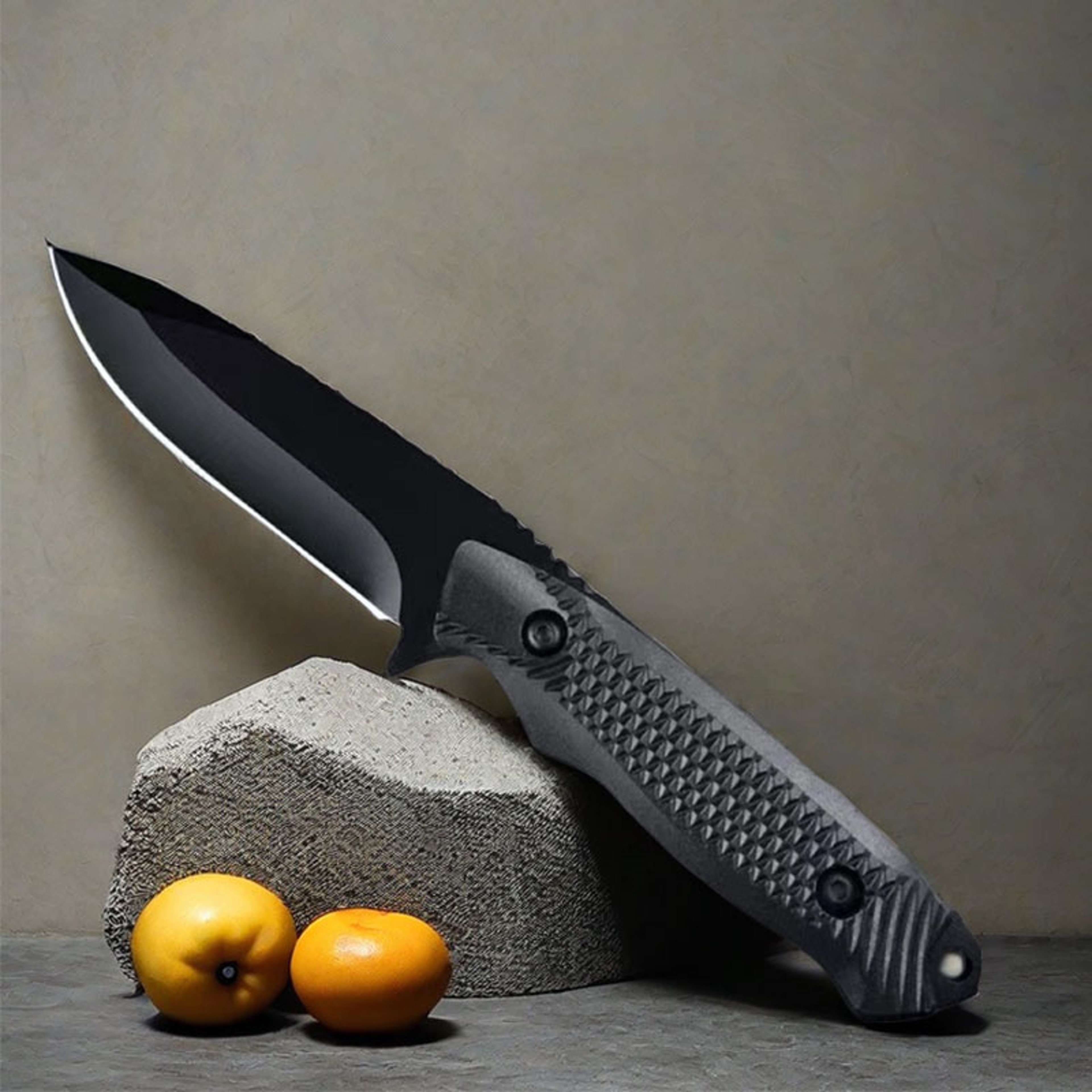 High Hardness 1pc Stainless Steel Pocket Knife with Sheath, Portable BBQ Peel Knife for Outdoors – view 3