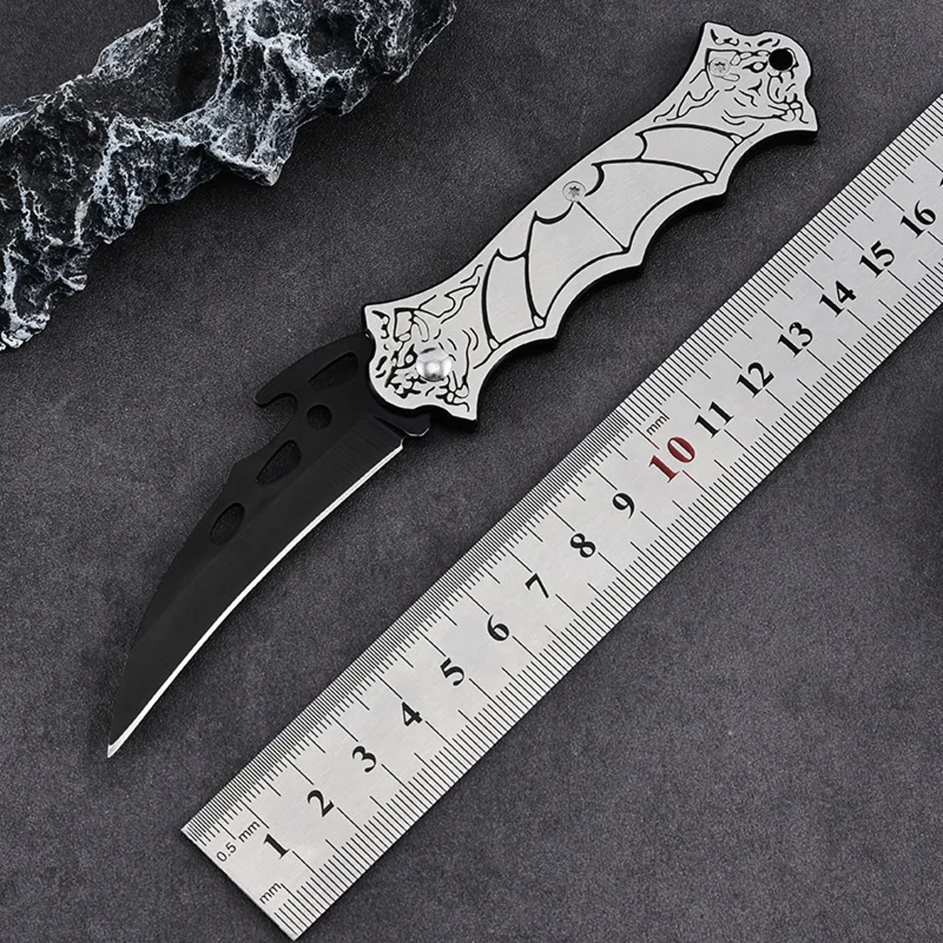 Sharp Outdoor Tactical Folding Knife, High Hardness Stainless Steel Survival Pocket Knife for Hiking and Camping – view 5