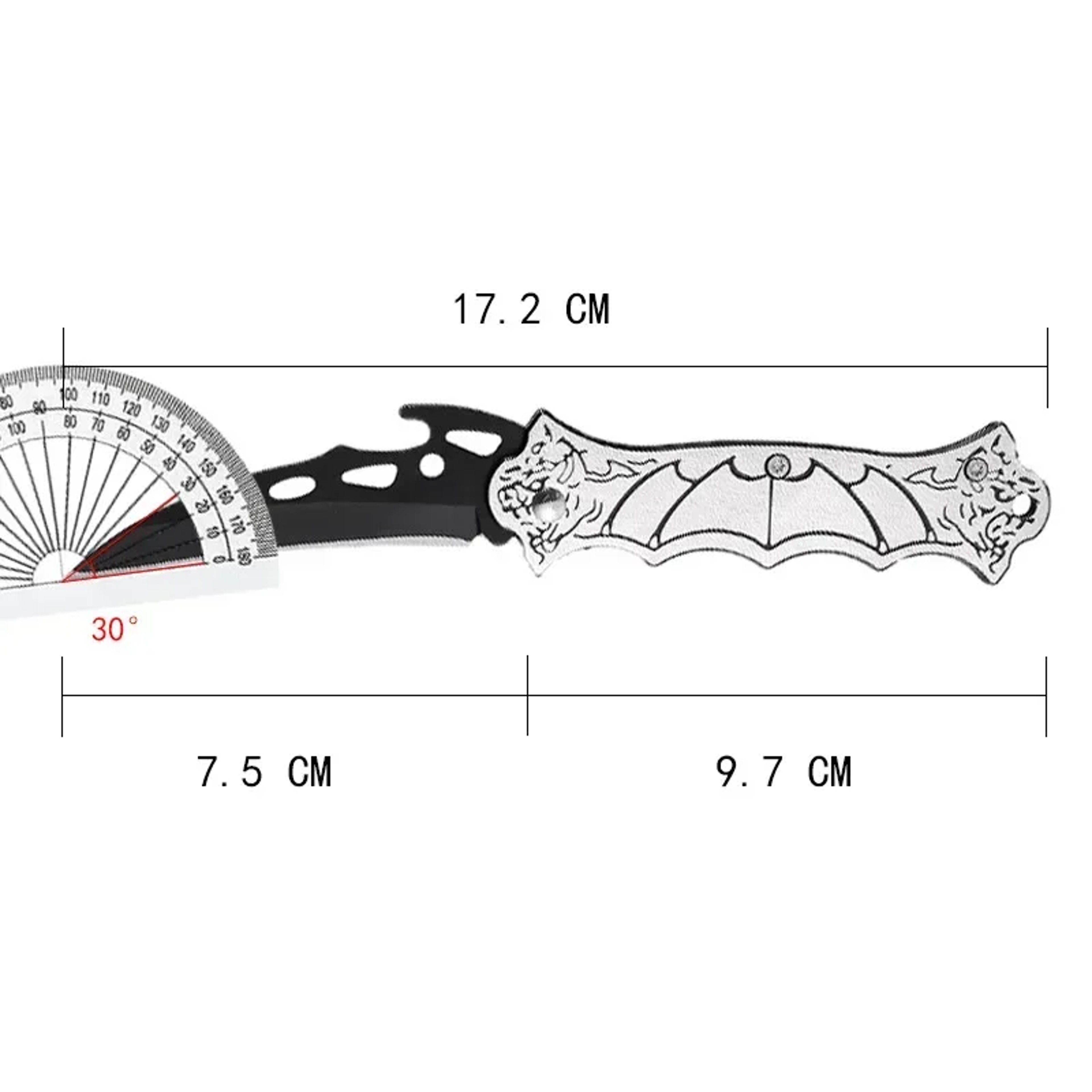 Sharp Outdoor Tactical Folding Knife, High Hardness Stainless Steel Survival Pocket Knife for Hiking and Camping – view 6