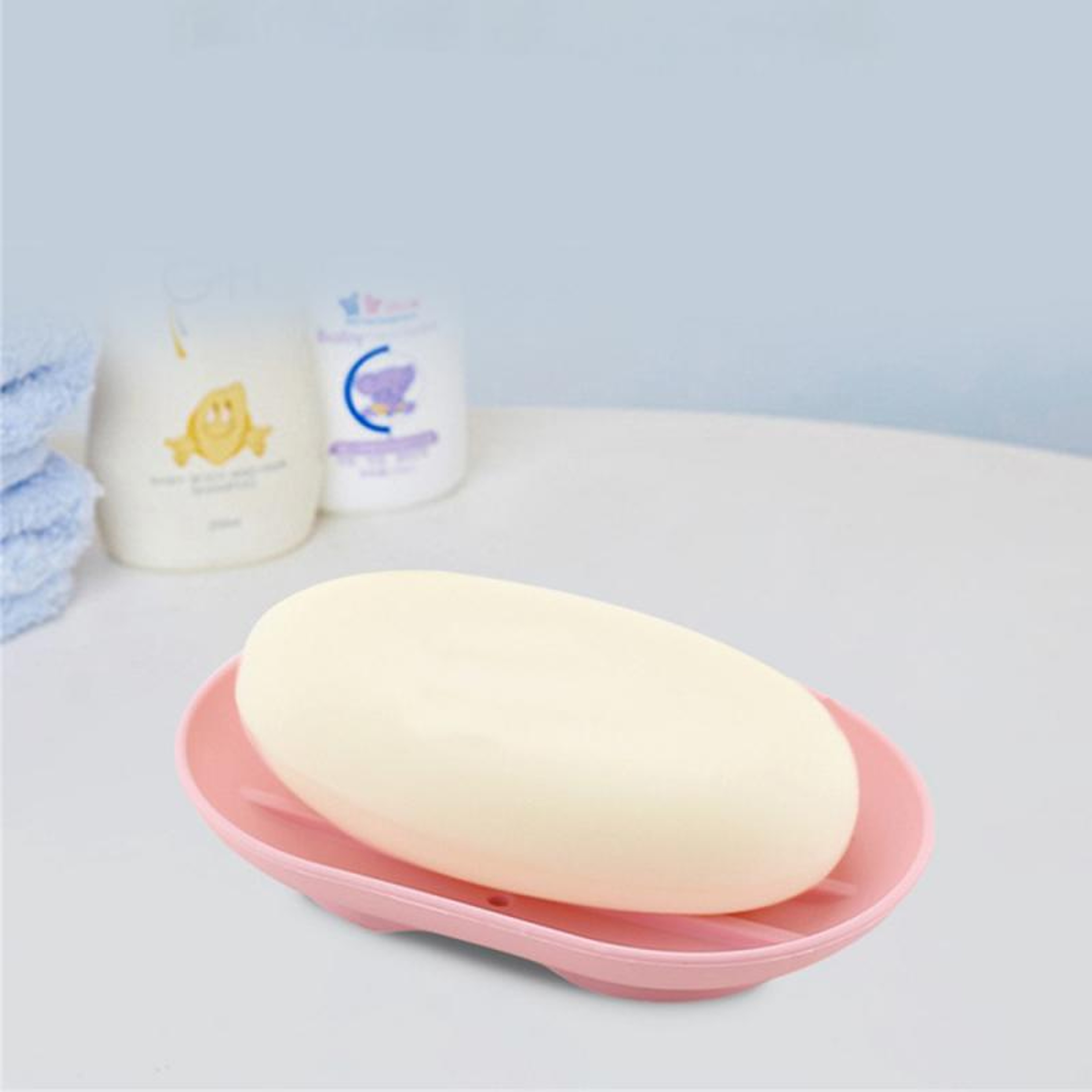 Silicone Flexible Soap Holder Travel, Portable Soap Dish Plate, Bathroom Soap Dish Holder Dish New Fashion Candy Color – view 2
