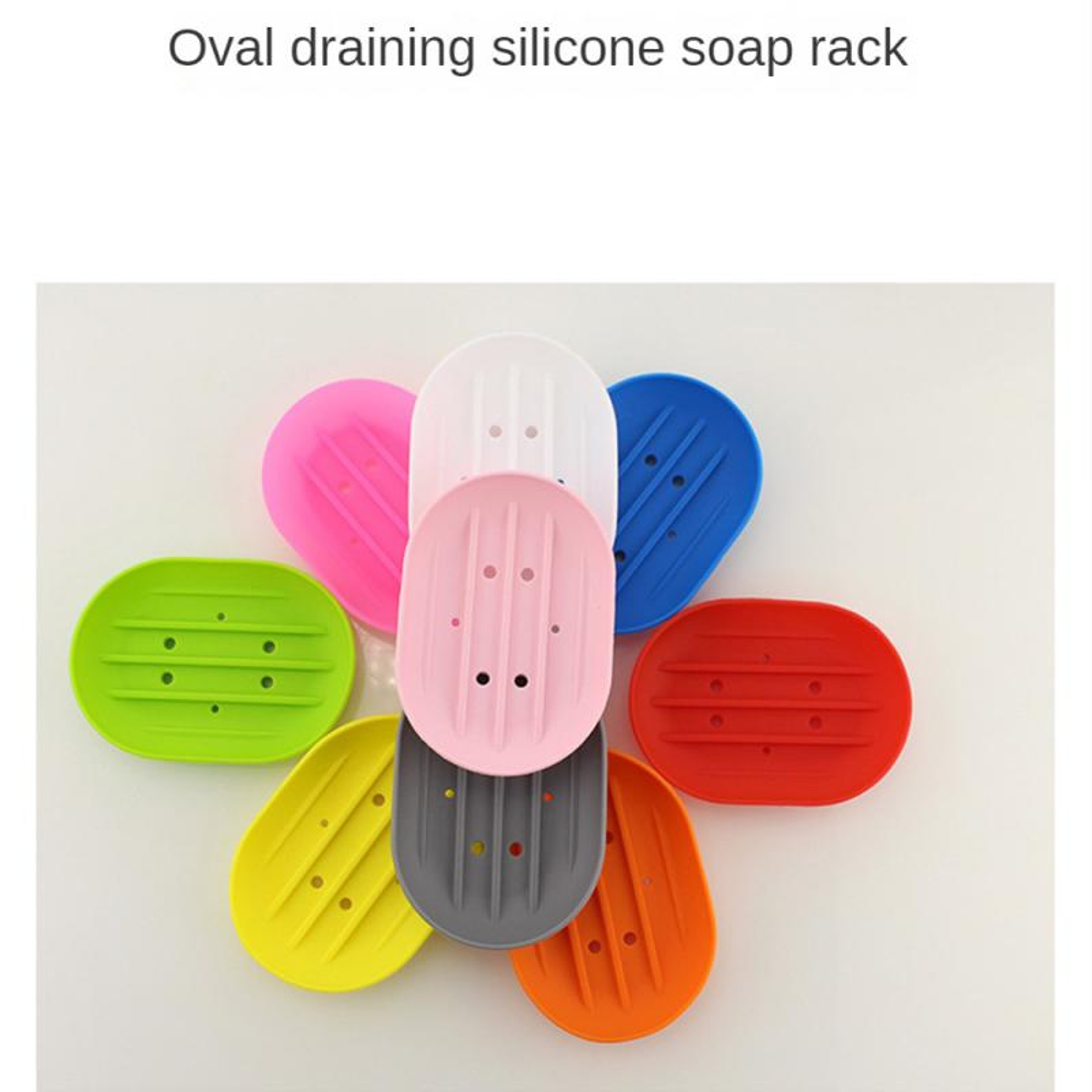 Silicone Flexible Soap Holder Travel, Portable Soap Dish Plate, Bathroom Soap Dish Holder Dish New Fashion Candy Color – view 6
