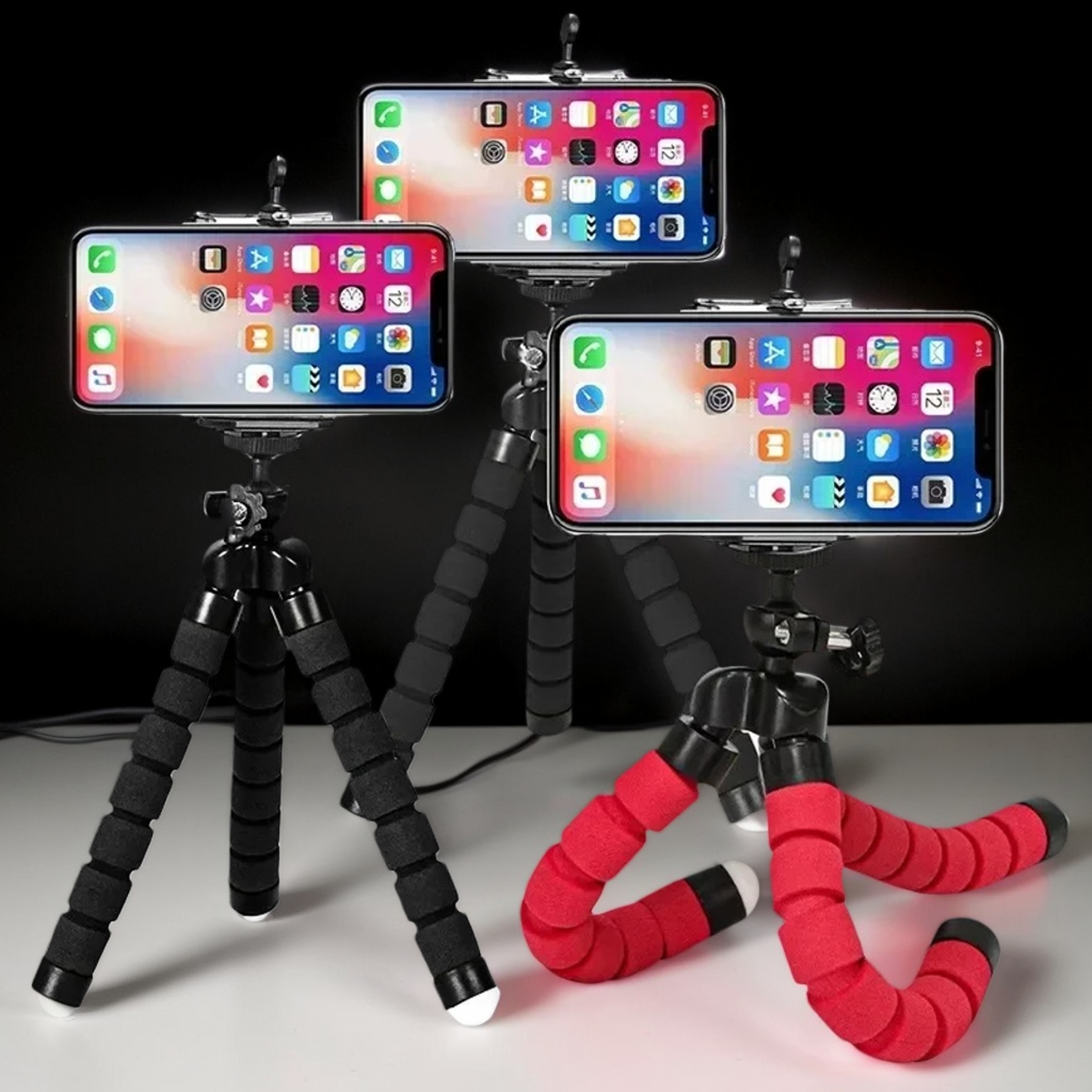 Universal Lazy Phone Holder - Sponge Octopus Tripod with Portable Camera Clip for Hands-Free Convenience – view 1