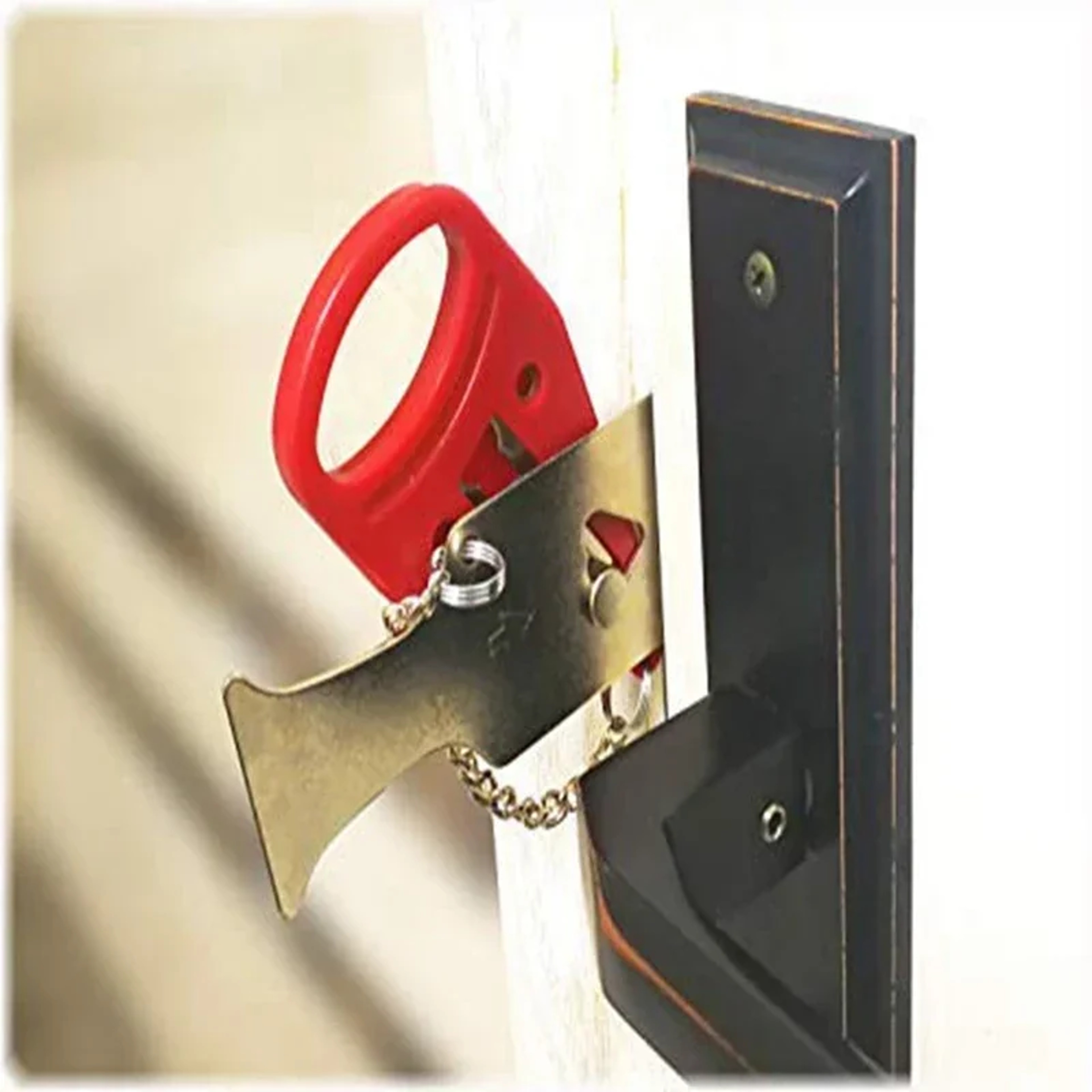 Portable Travel Safety Door Lock, Universal Sleep Security Lock for Travelers and Families – view 3