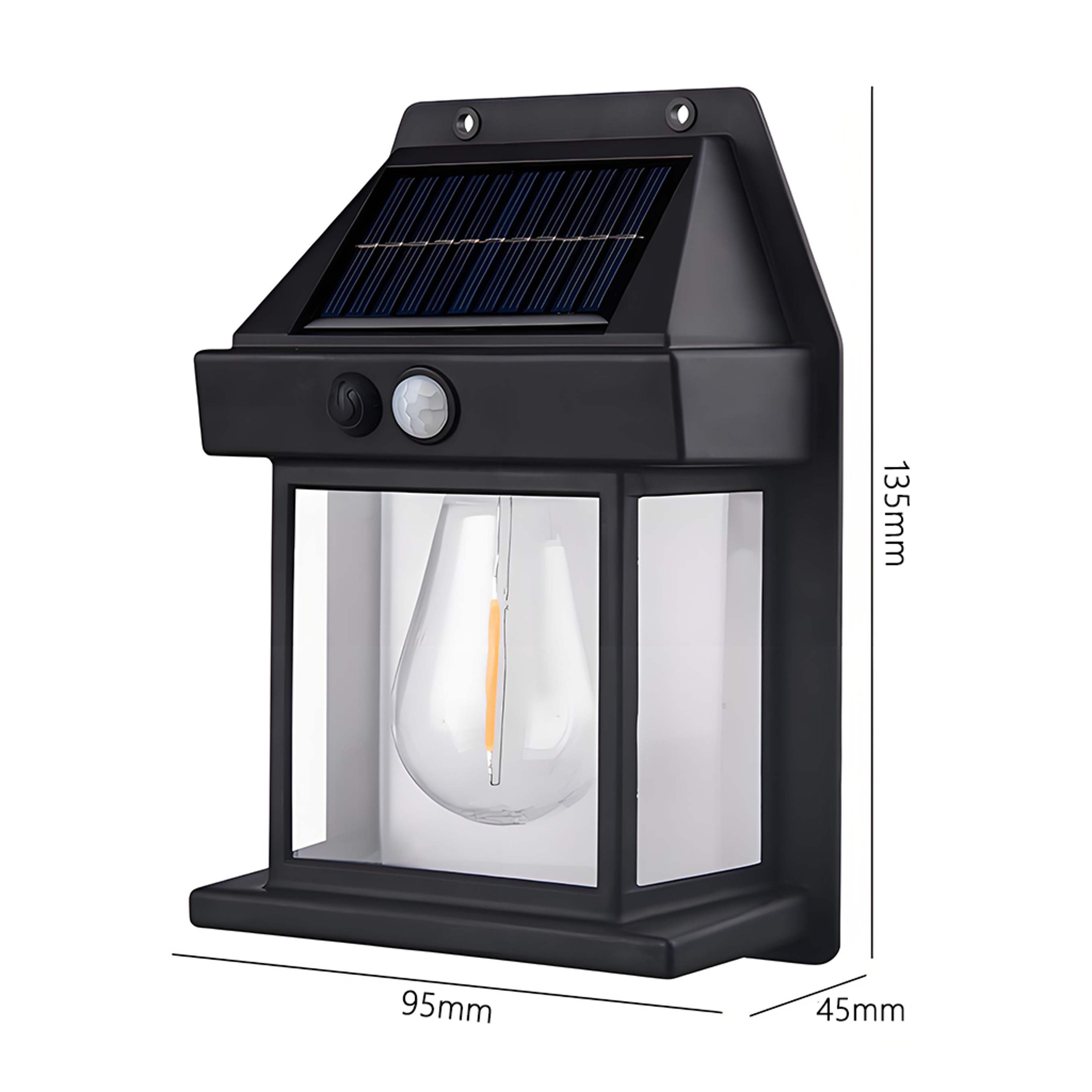 Energy Wall Lantern LED Outdoor Waterproof Solar Light For Garden House Fence Decoration With Motio 7