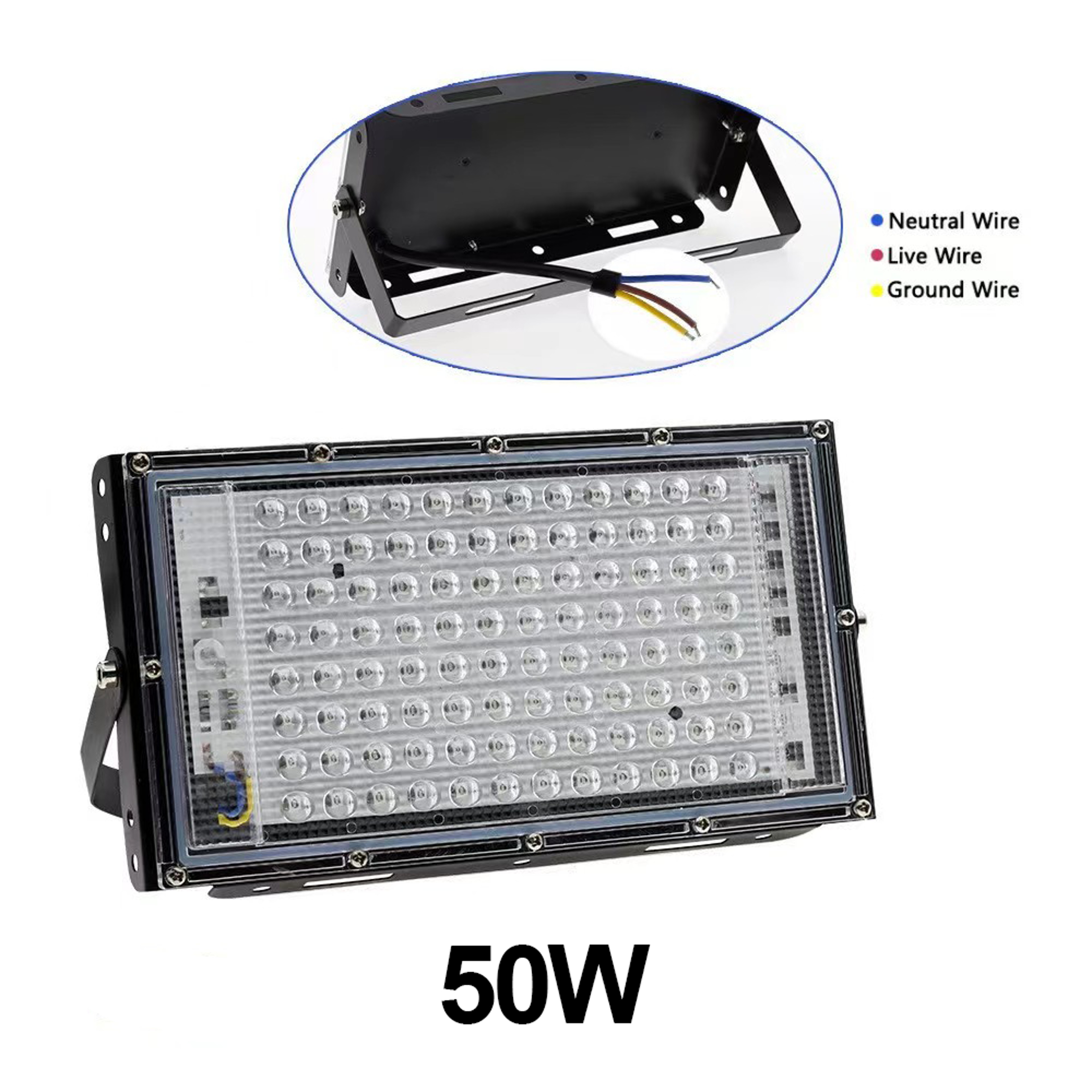 Waterproof LED Flood Light IP65 Outdoor Projecteur 220V Reflector Cold White LED Focus Spotlight 1