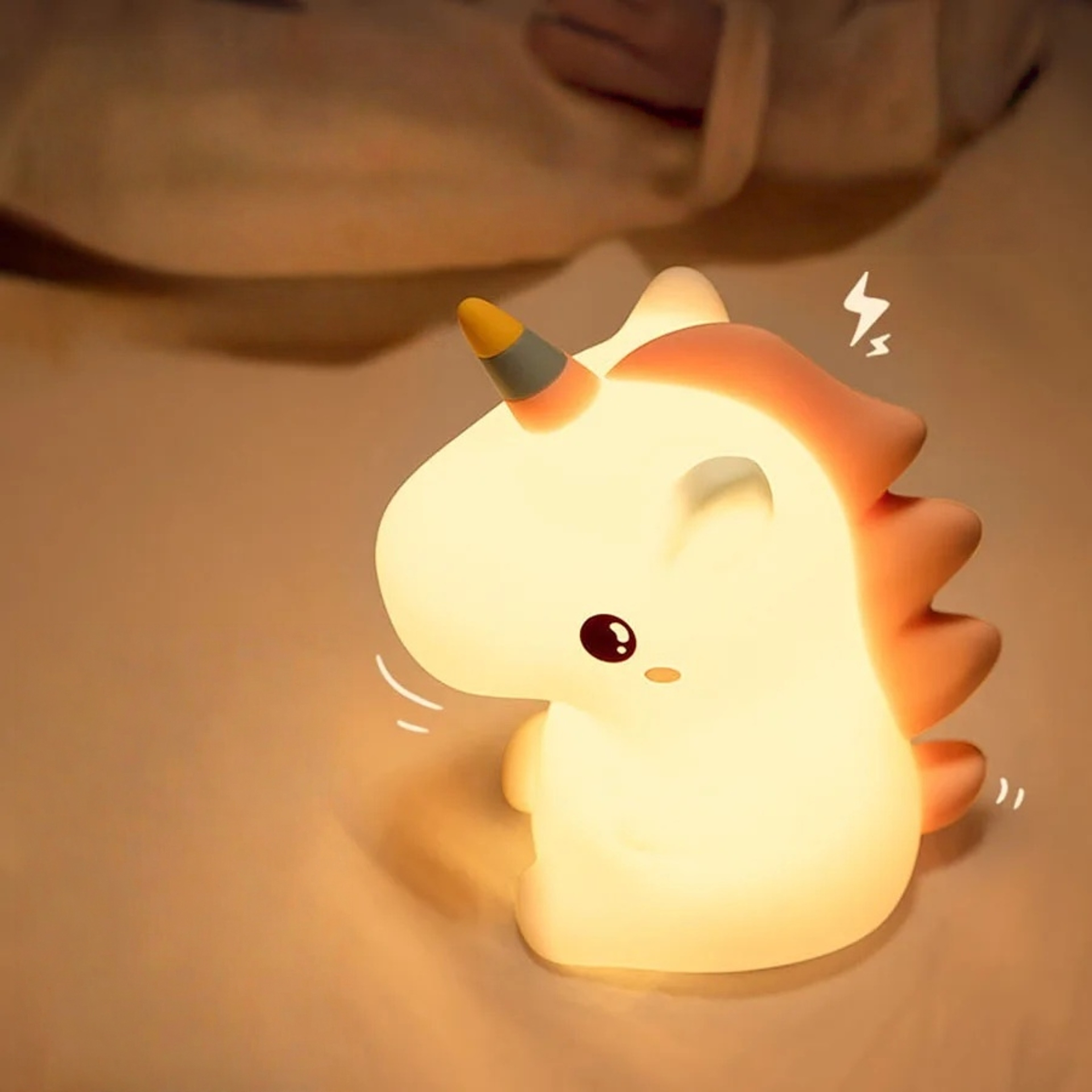 Cartoon Animal LED Night Light For Kids USB Rechargeable Unicorn Bedroom Decor Lamp 2