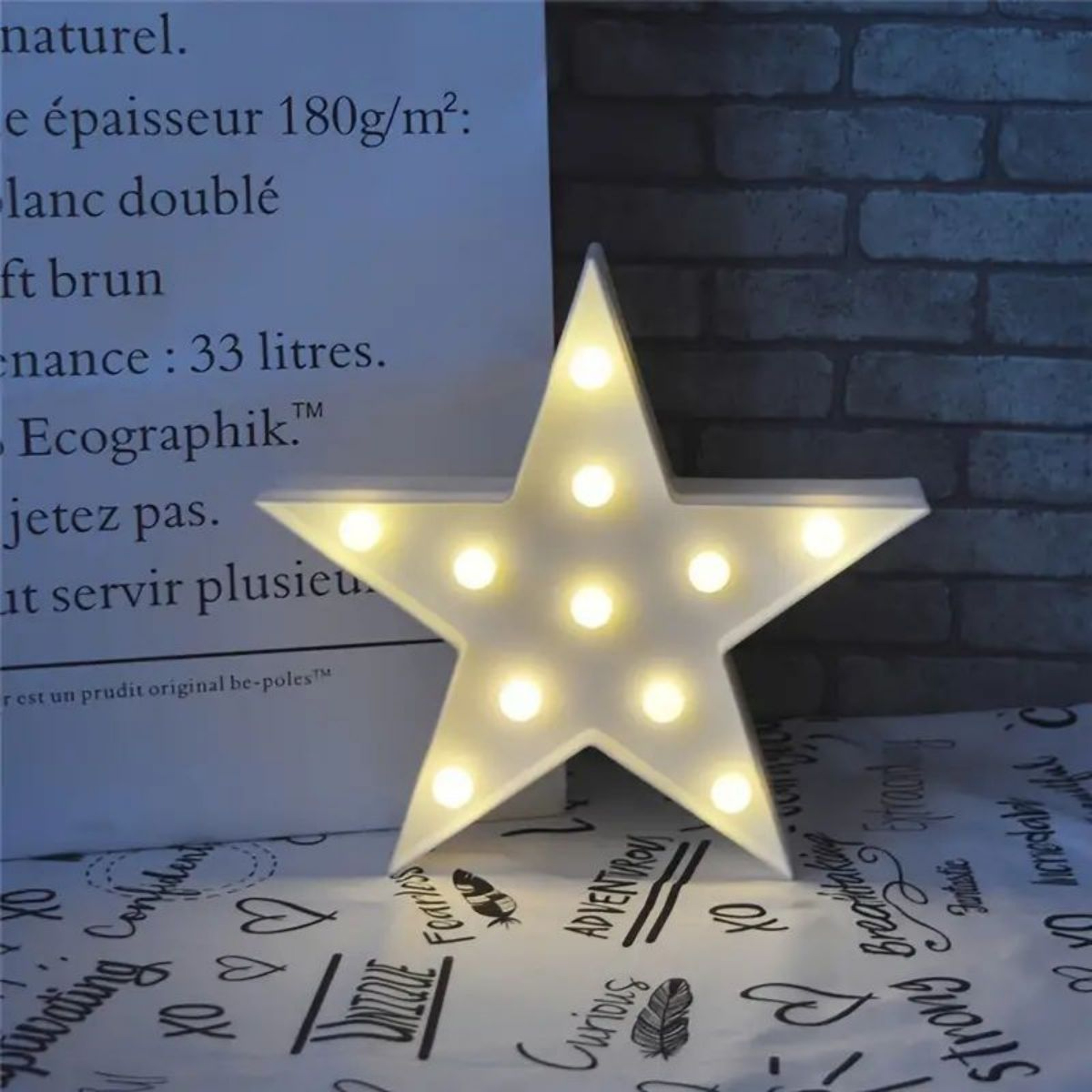 Red LED Pentagram Neon Light - Battery-Powered Star Wall Accent for Events & Girls Bedrooms – view 9