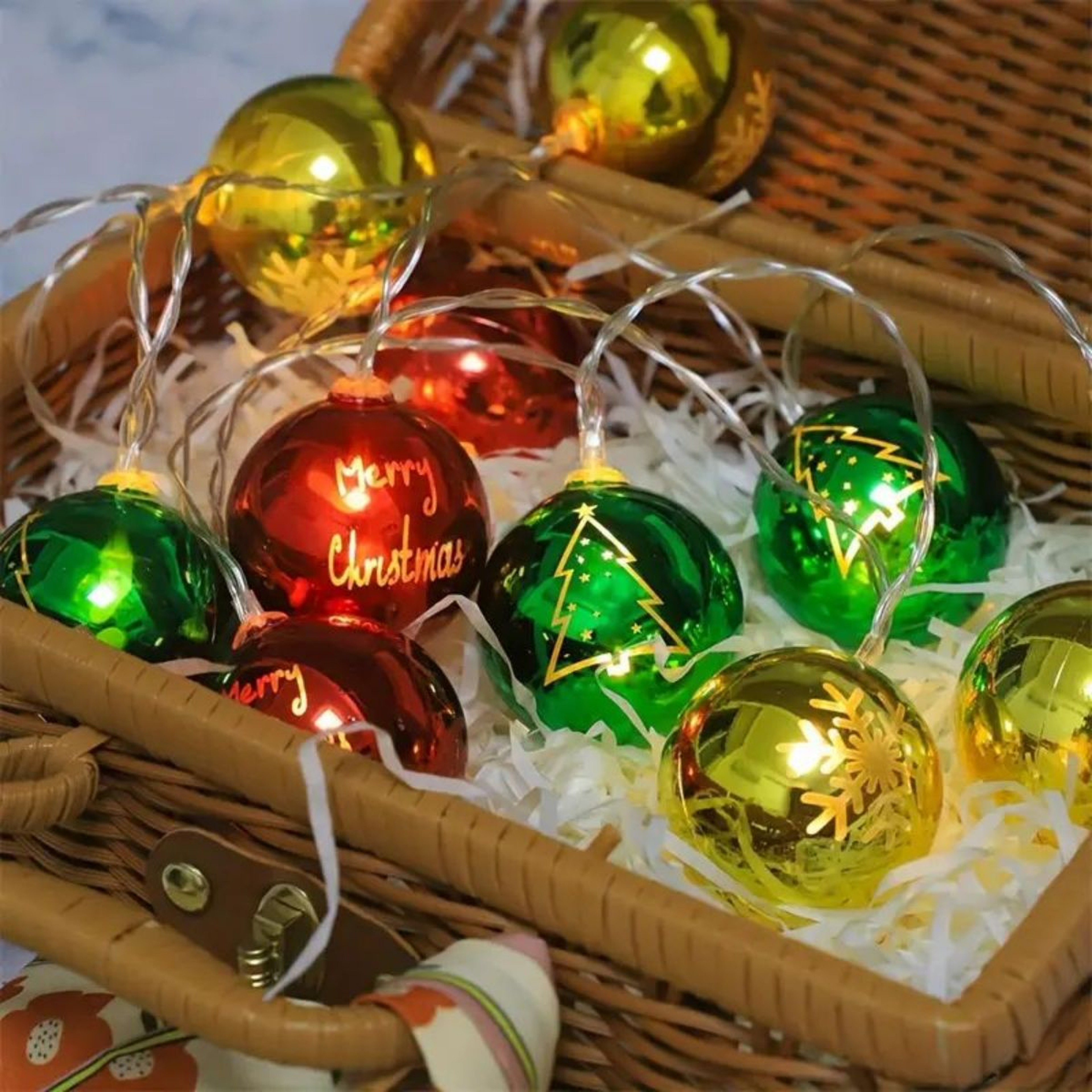 Christmas Holiday Cartoon Snowman Light String, Scene Atmosphere Decoration Light, LED Christmas Light String – view 6