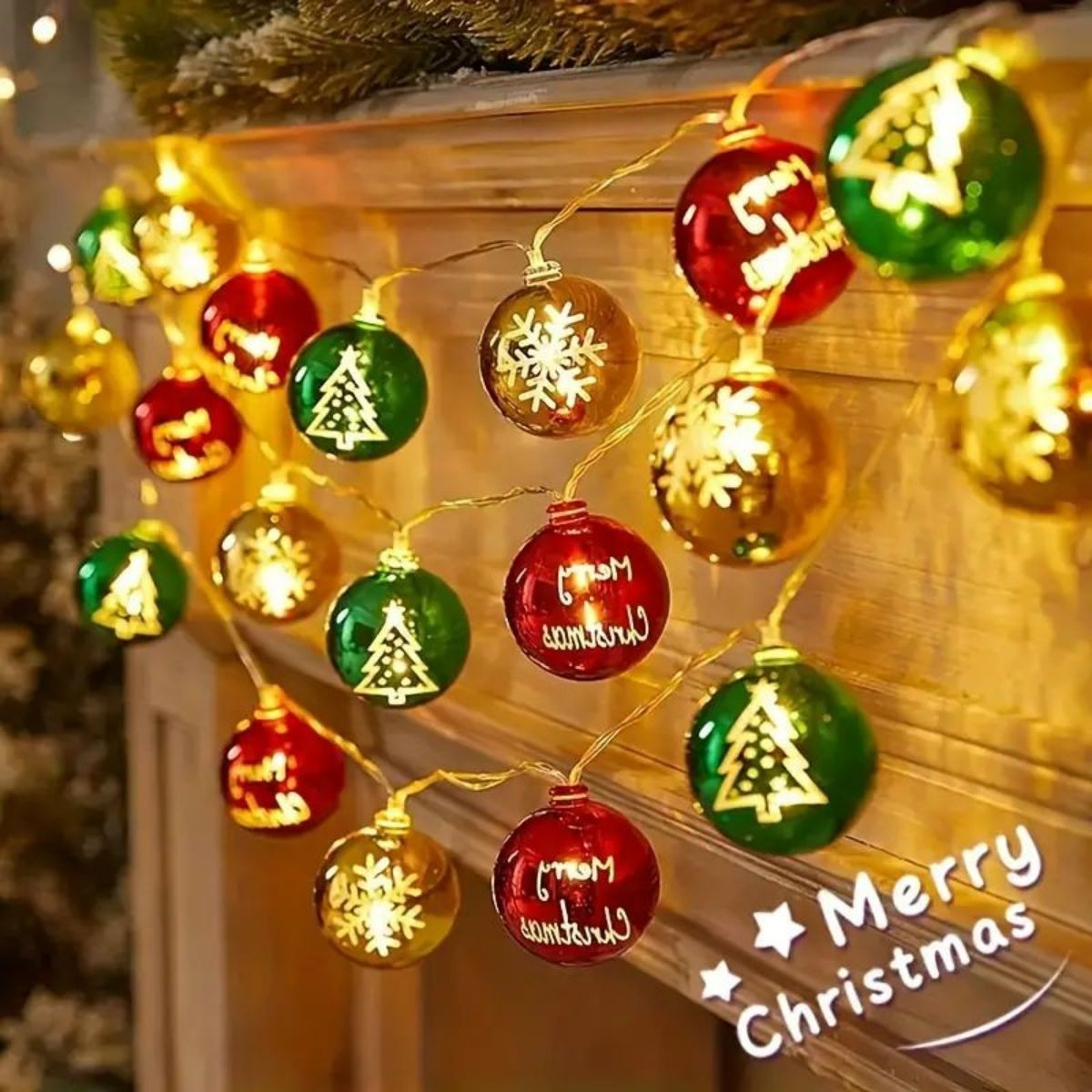 Christmas Holiday Cartoon Snowman Light String, Scene Atmosphere Decoration Light, LED Christmas Light String – view 8