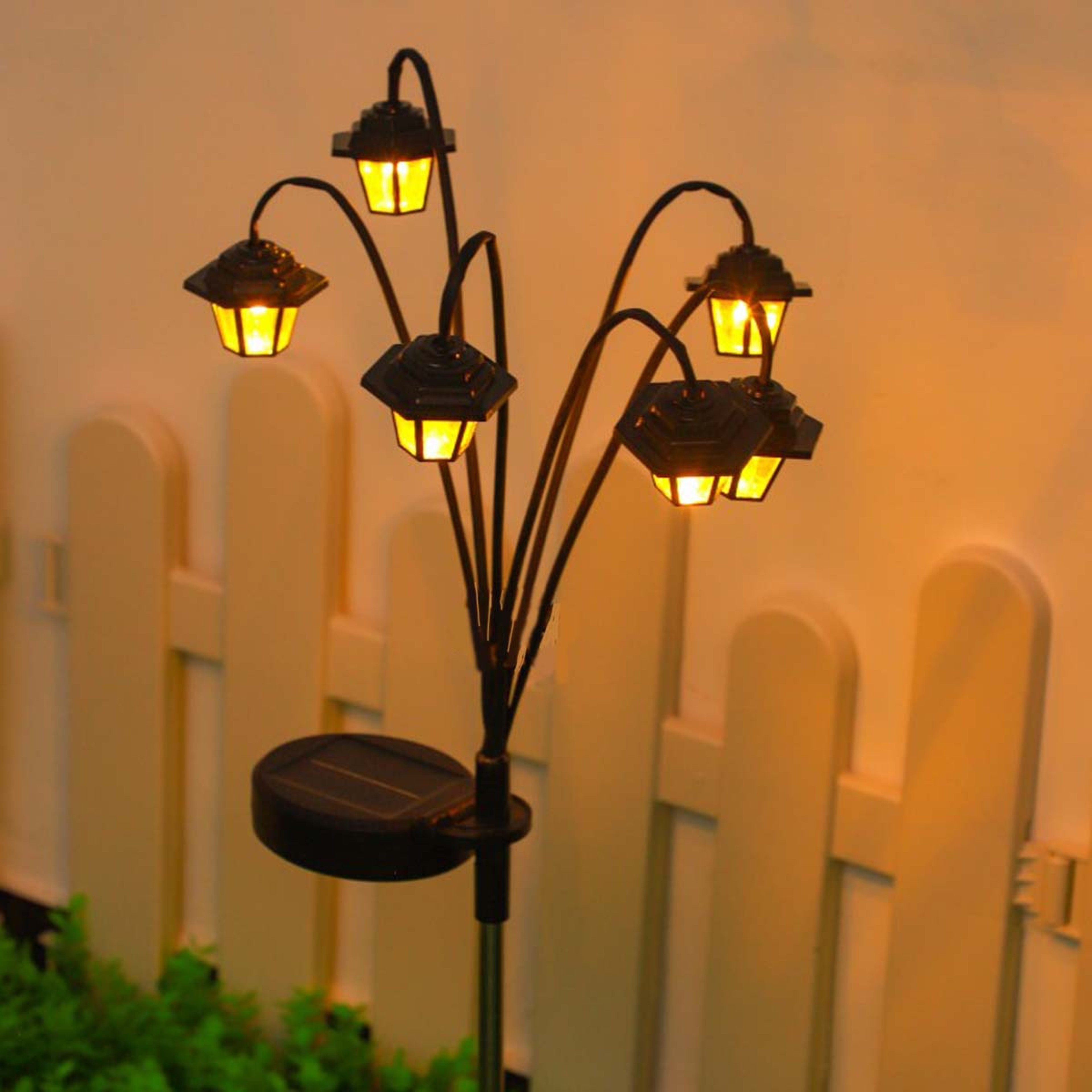 Waterproof light bead, retro palace lamp, outdoor decorative lamp, small street lamp, solar atmosphere lamp – view 7