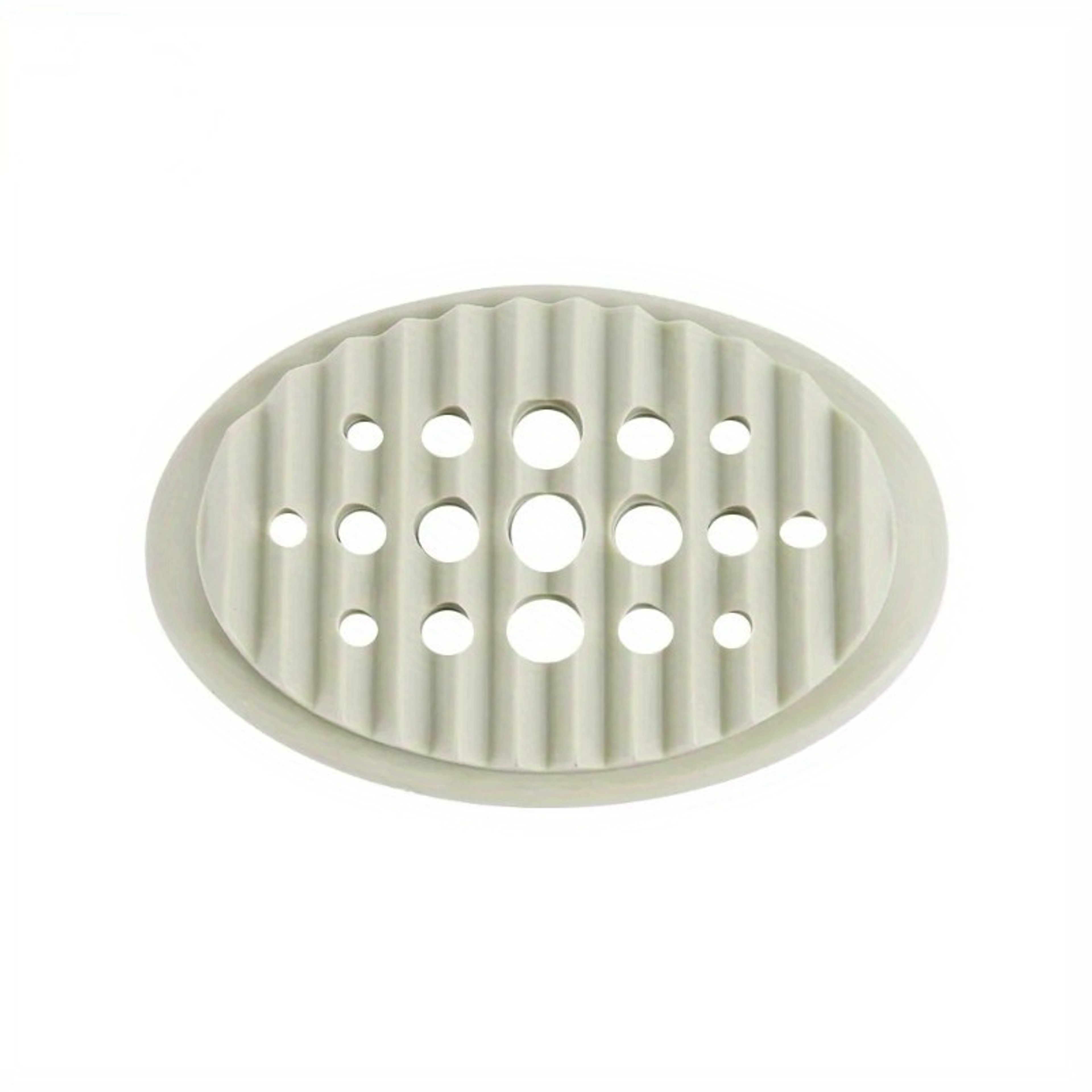 Self Draining Oval Silicone Soap Dish, Sink Counter Organizer, Multifunctional Bathroom Storage Rack Holder Tray – view 8