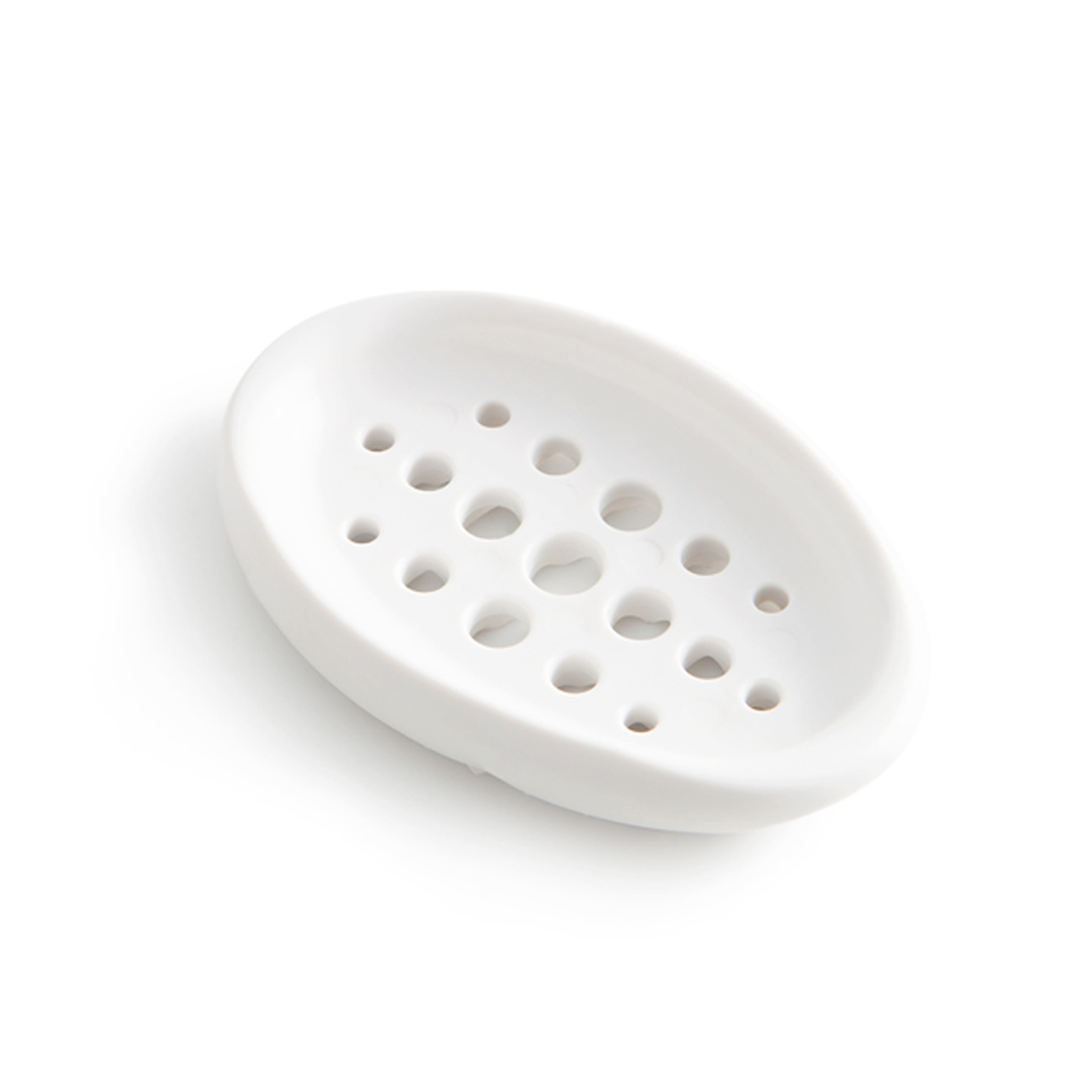 Self Draining Oval Silicone Soap Dish, Sink Counter Organizer, Multifunctional Bathroom Storage Rack Holder Tray – view 10