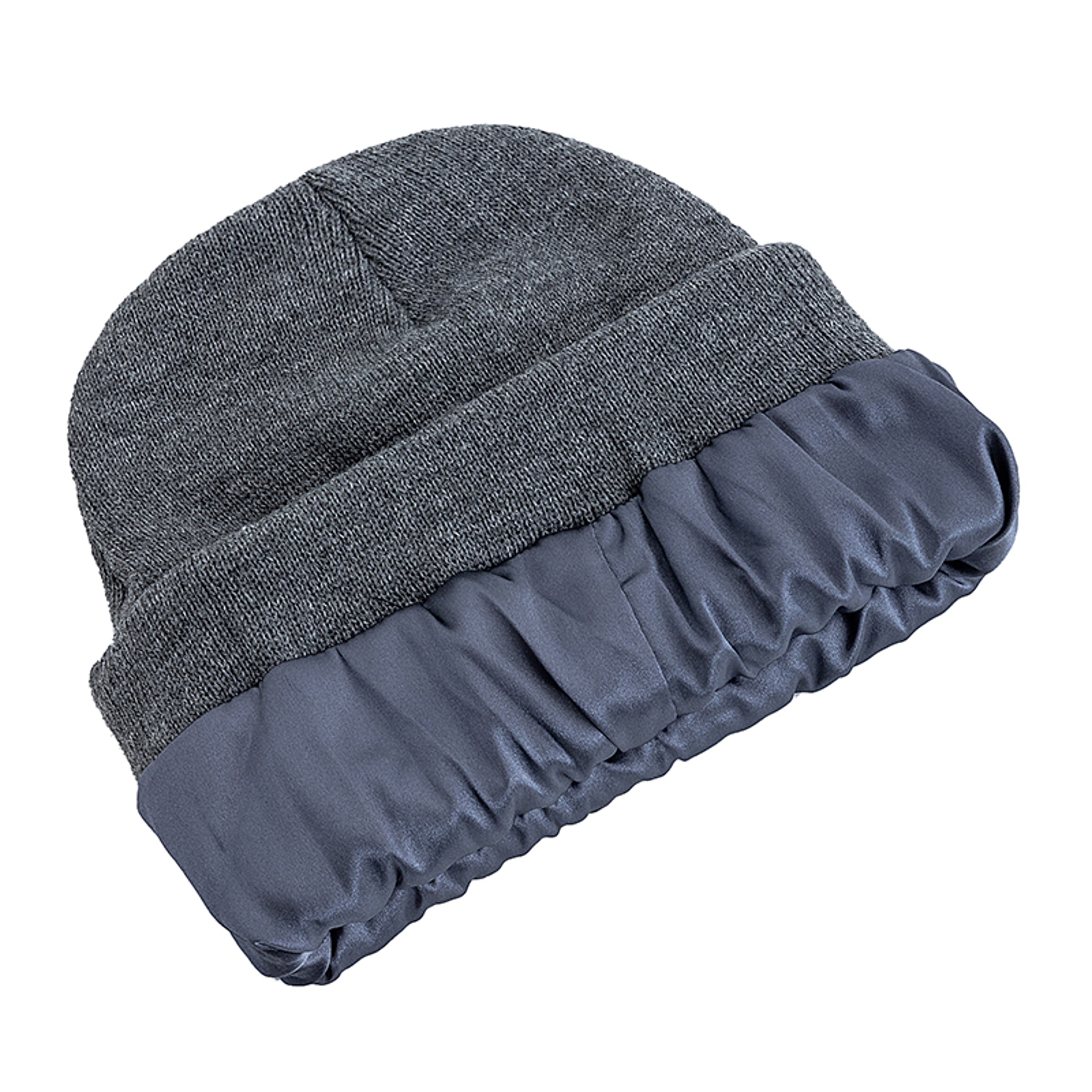 Autumn Winter Outdoor Knitted Hats Satin Lined JZML Letter Anti Static Beanie Hat New Style Plush H 2