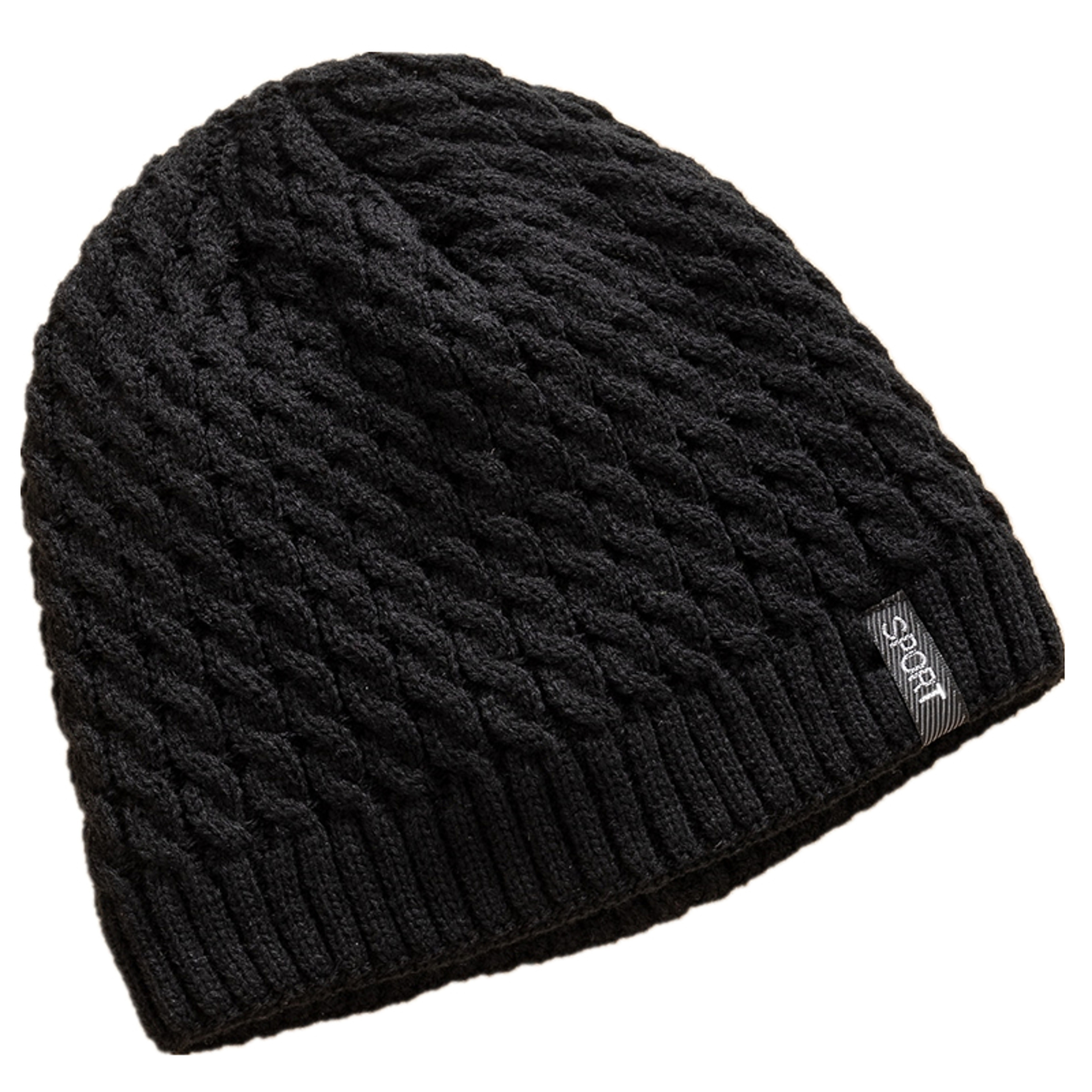 Fashion Autumn And Winter Beanie Unisex Sports Label Knitted Hat Add Fur Lined Warm Winter Cap Hats 2