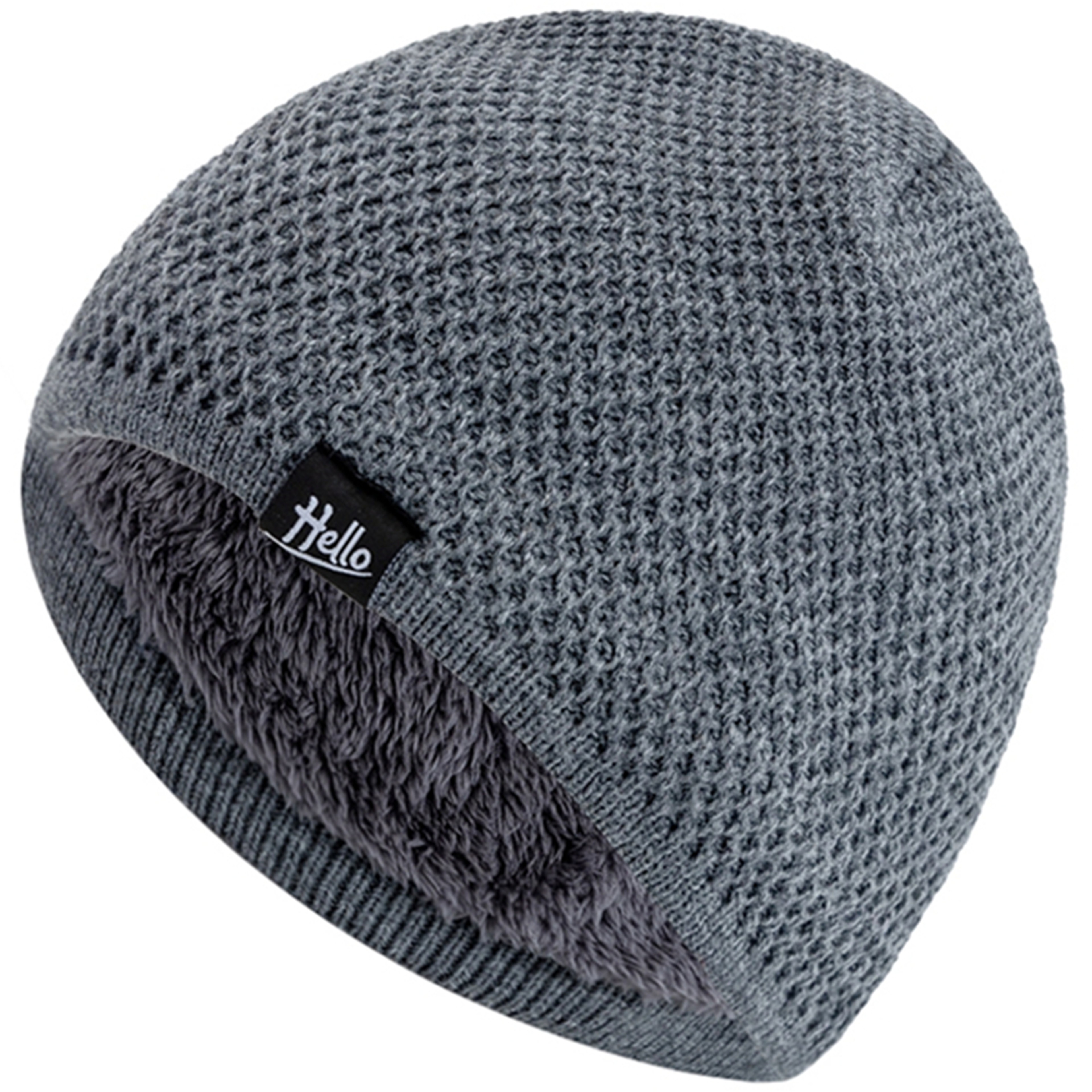 Plush Fur Lined Beanies Hats For Men And Women New Style Unisex Winter Cap Casual Ski Knitted Warm  0