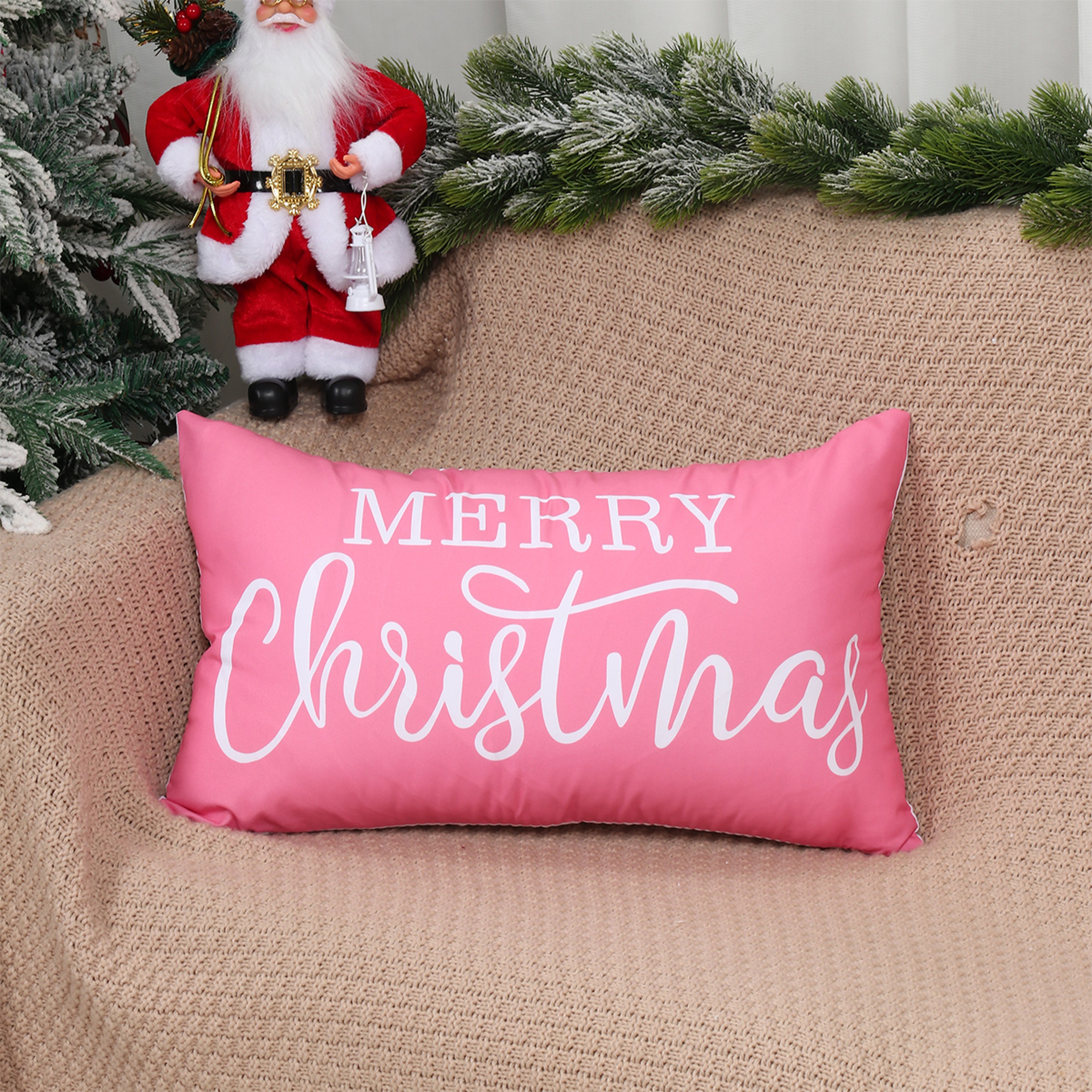 Christmas Santa Claus Pillow Covers, Christmas Party Decoration Gift Navidad Natal New Year Gift – view 2