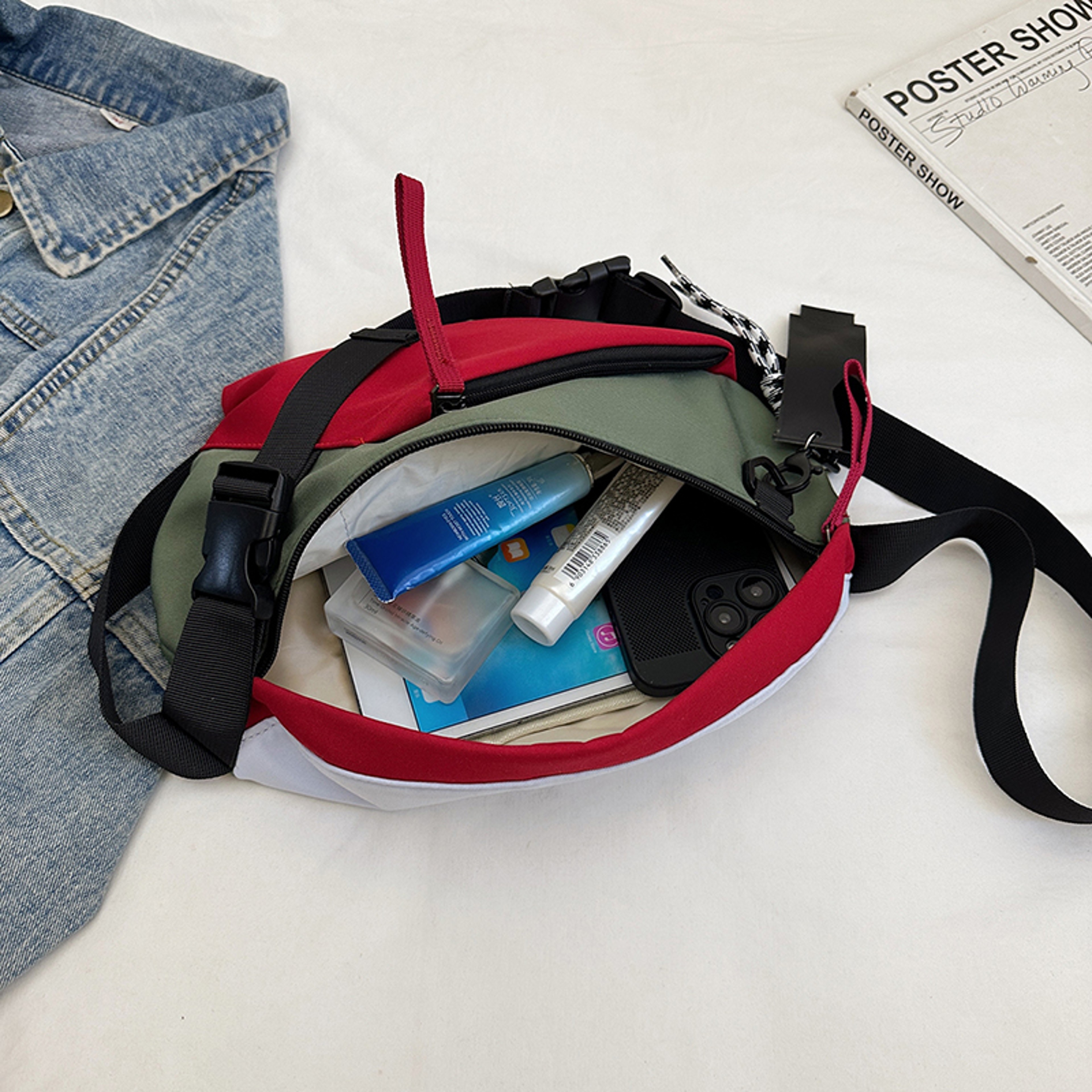 Casual Large Phone Belt Chest Bag, New Nylon Waist Bag Pack, Unisex Fanny Banana Bag Unisex Fanny Banana Bag – view 5