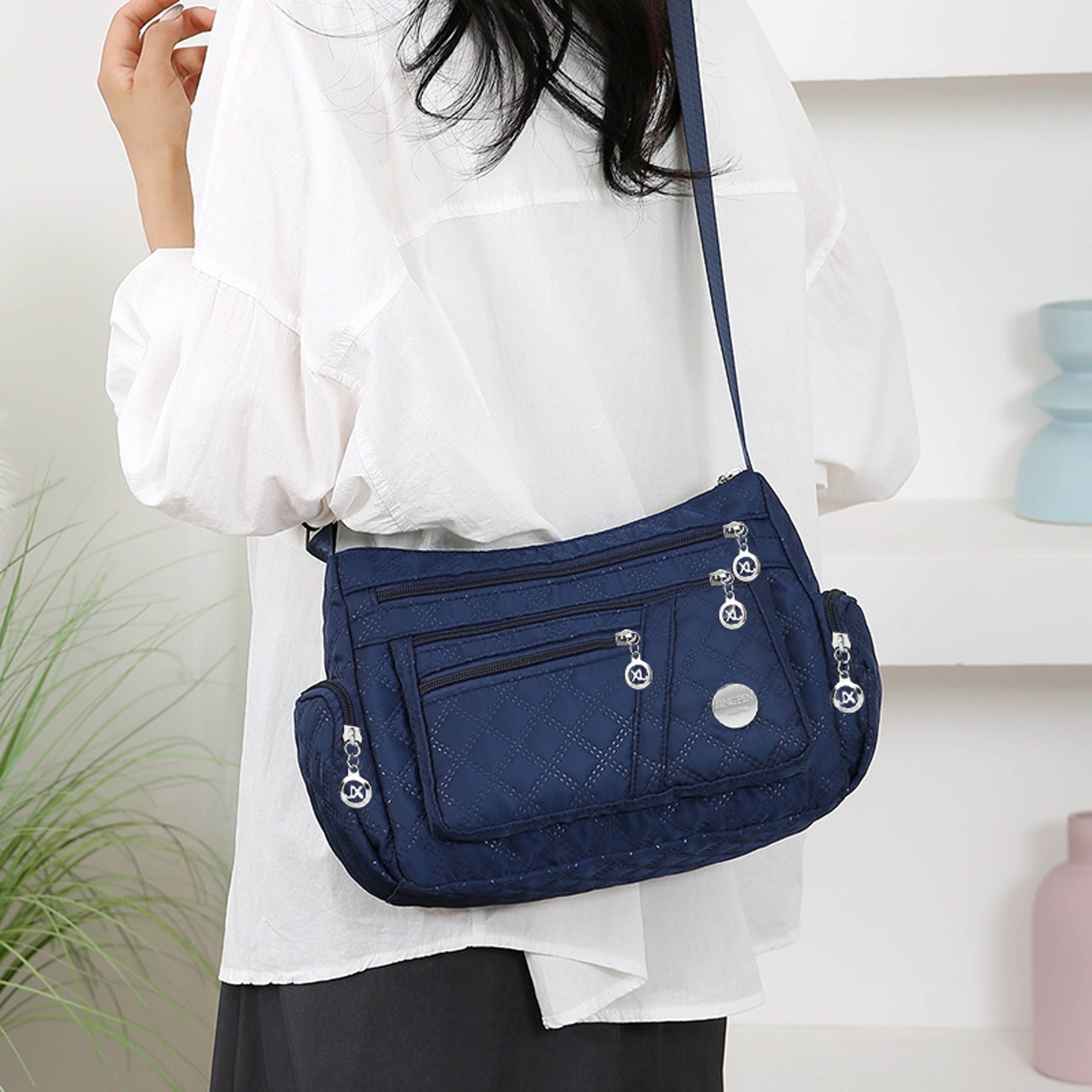 Stylish Square Crossbody Bag, Oxford Fabric Shoulder Bag, New Trendy Large Bag – view 6
