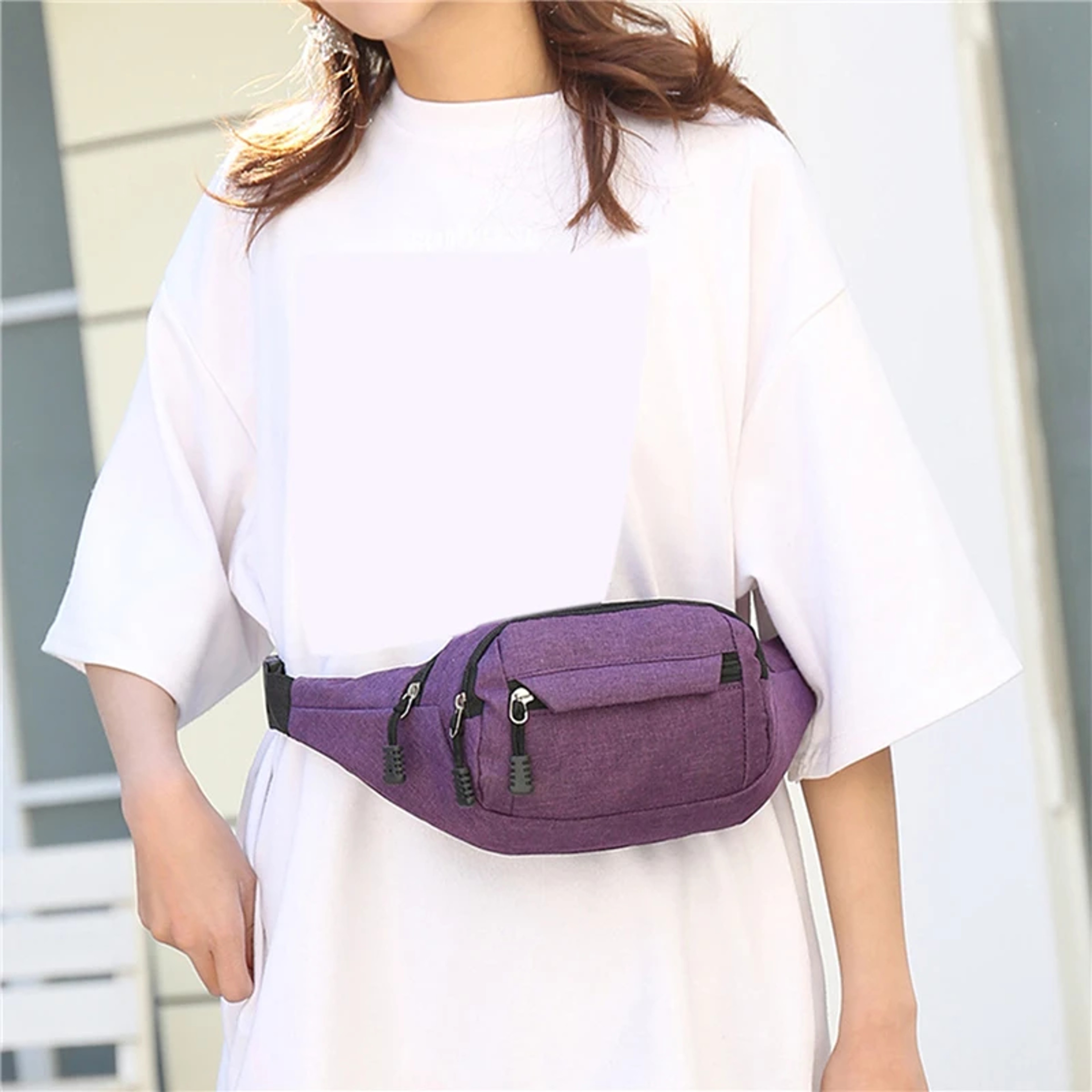 Mobile Waist Bag For Men Women Multifunctional Large Capacity Belt Bag Anti Splash Wearresistant Co 1