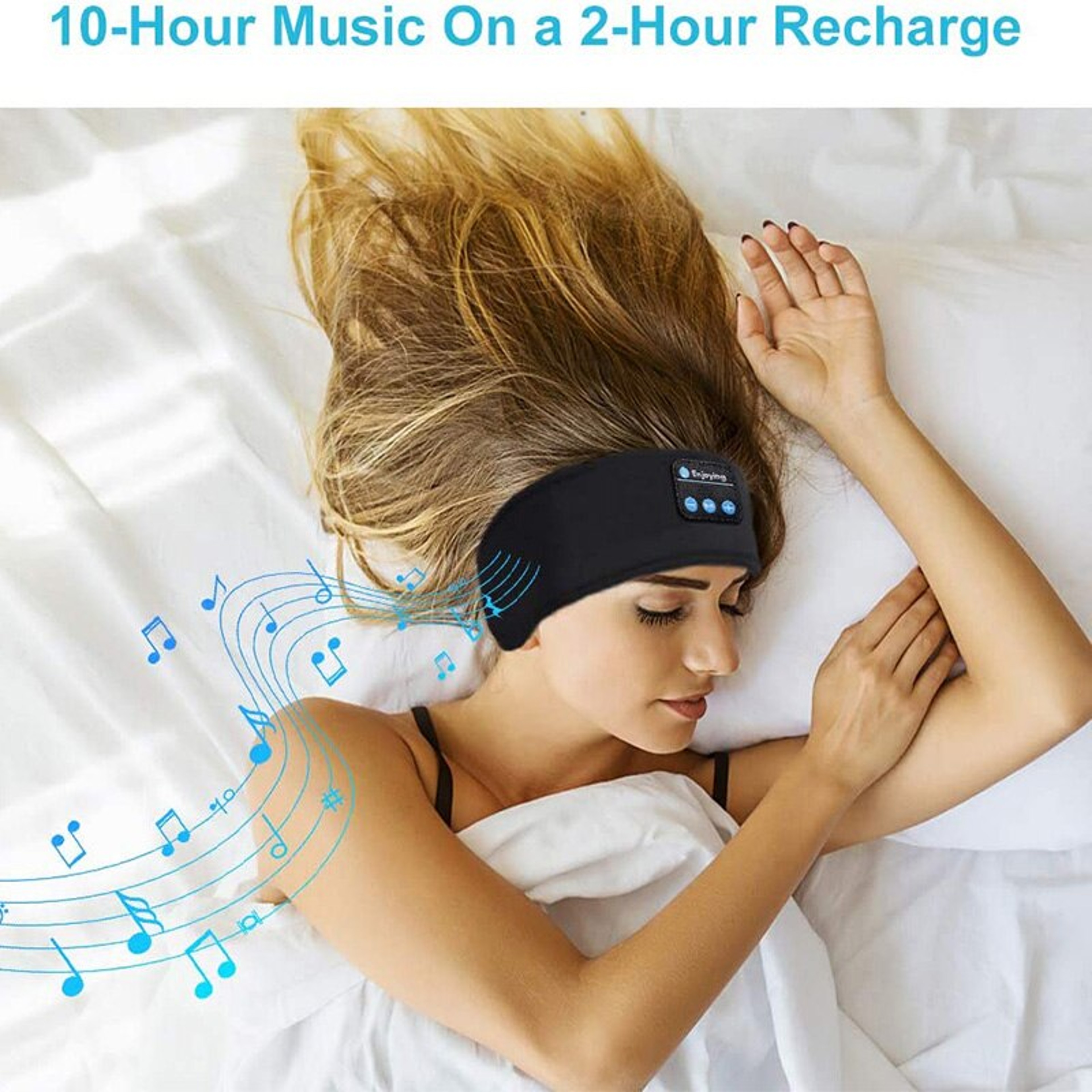Wireless Bluetooth Headset Headband, Fone Bluetooth Earphones, Sports Sleeping Headband, Wireless Headphones – view 6