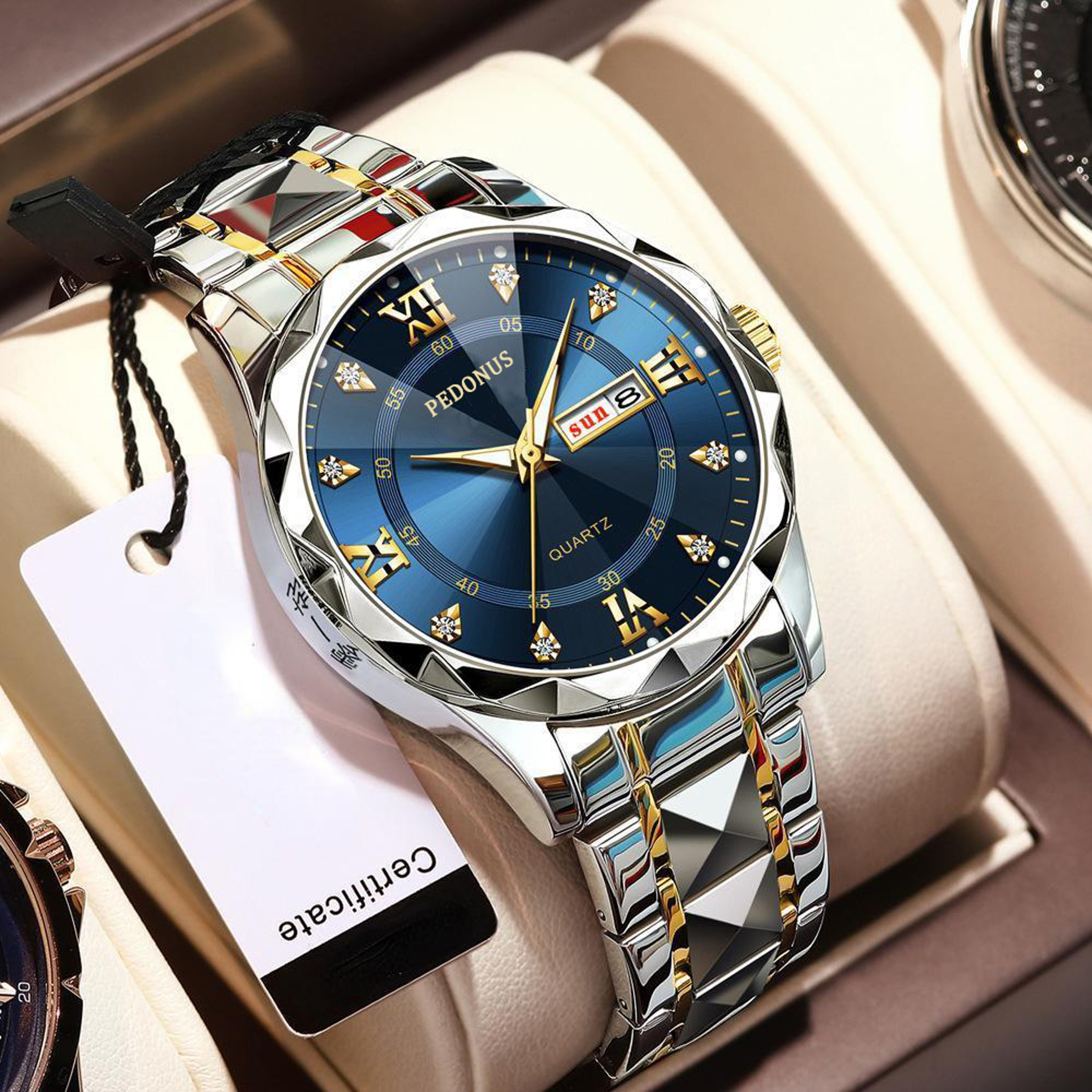 Waterproof Mens Luxury Watch Business Quartz Watch With Date Calendar Fashion Business 4