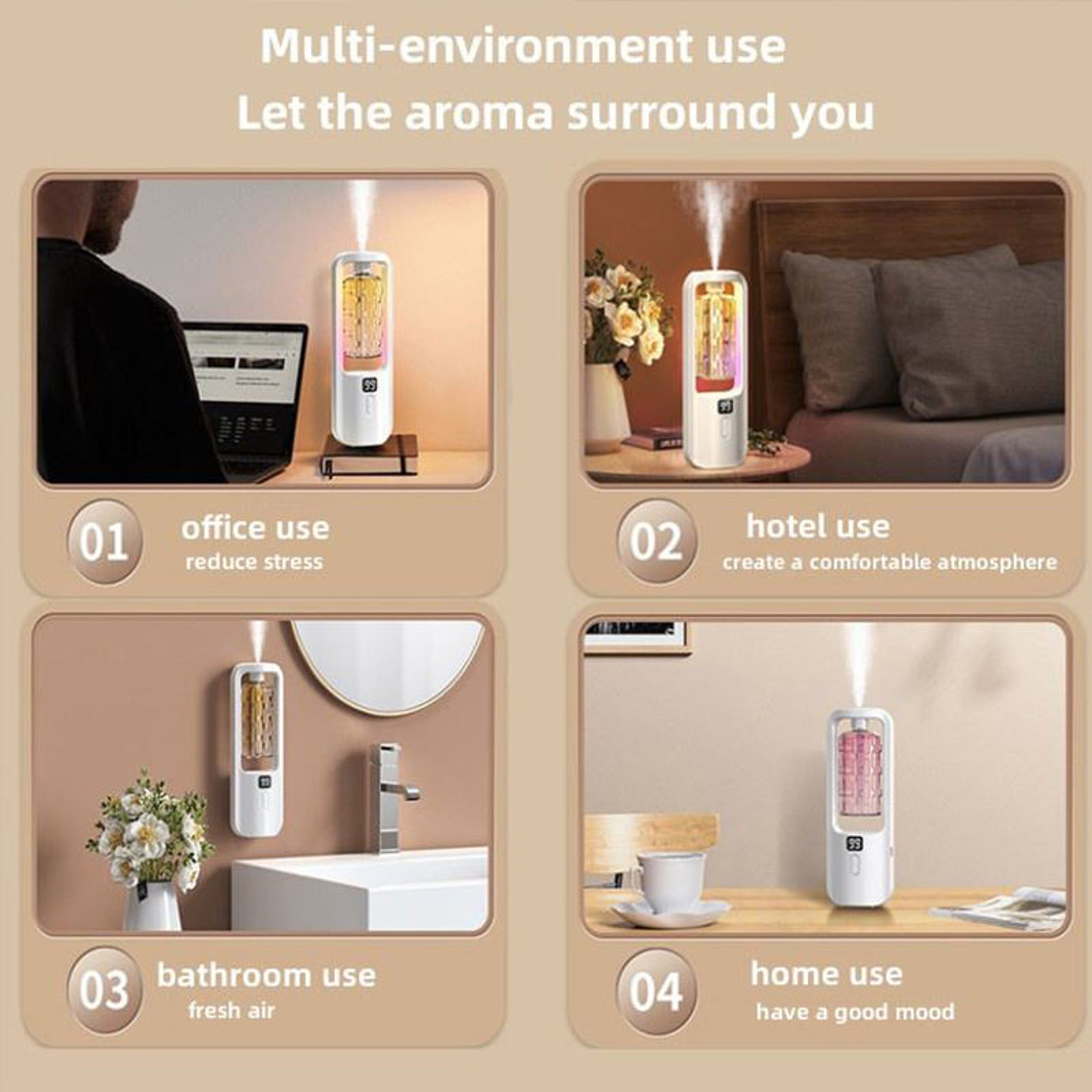 Wall Mounted Aroma Diffuser with Time Setting Essential Oils Fragrance Diffusing for Air Purifying – view 5