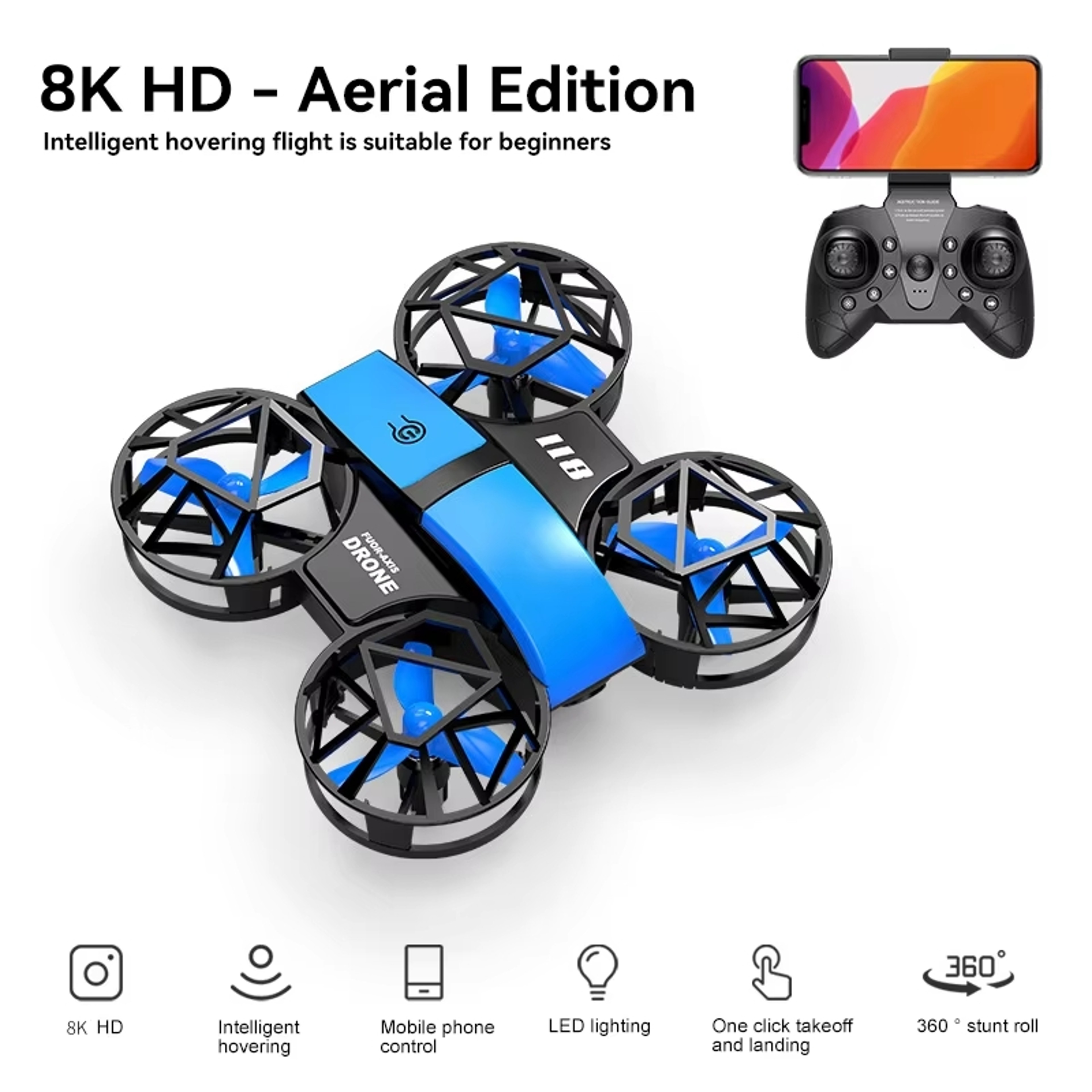 Mini Drone HD Camera Foldable Design WiFi RC FPV Drone For Foldable Drones Height Keep Drones Helic 5