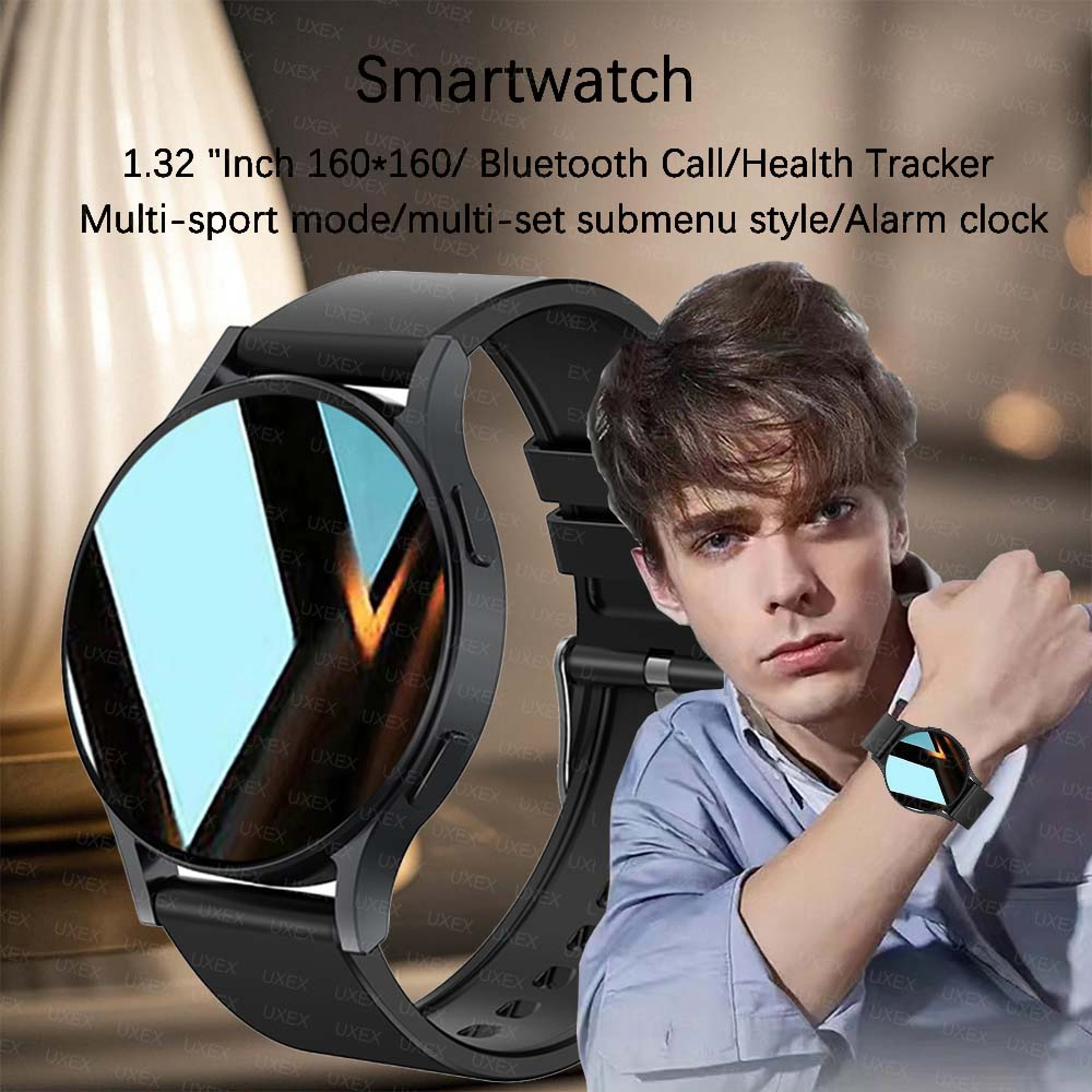 Classic Smartwatch Bluetooth Call Sports Health Tracking App Control Alarm Clock Men S Smart Watch 1