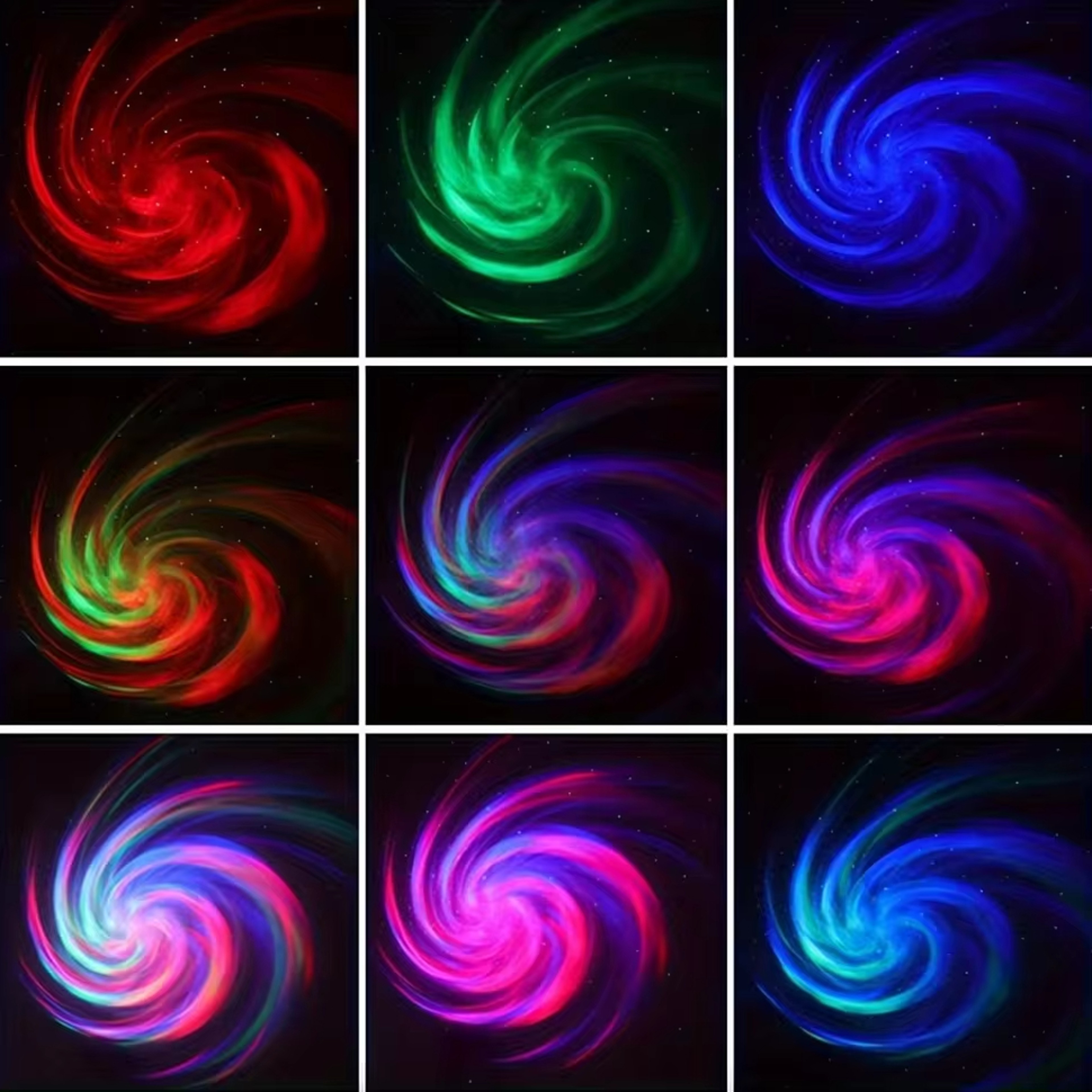 Colorful Galaxy Sky Projector LED Bedroom Night Light Kids Room Decoration Christmas Party Decorati 2