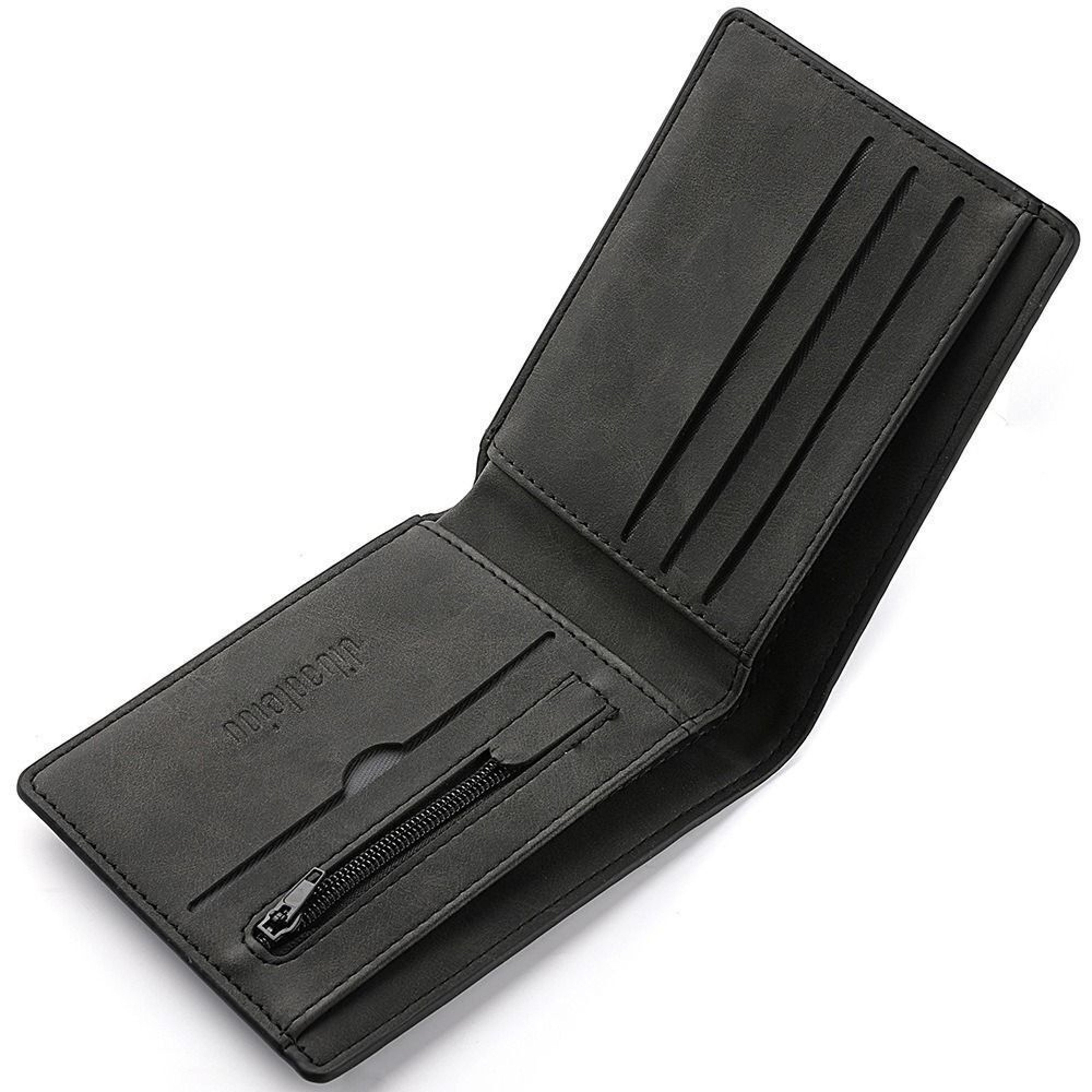 Multi-card Slot Men Wallet Fashion Folding Large-capacity Coin Purse PU Leather Short Purse – view 1