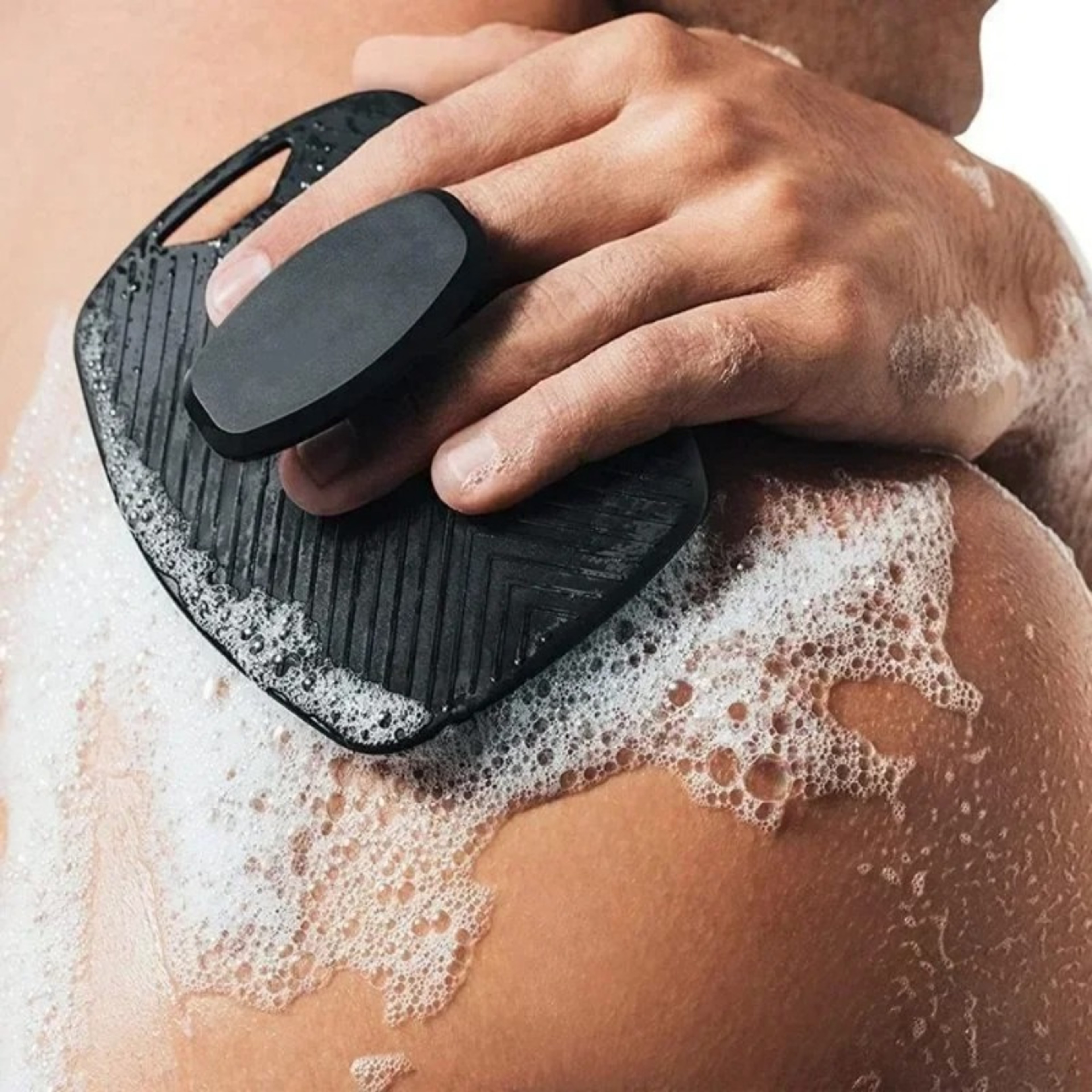Silicone Body Cleansing Scrubber, Soft Exfoliating Brush, Gentle Massage Shower Brush for Men – view 1