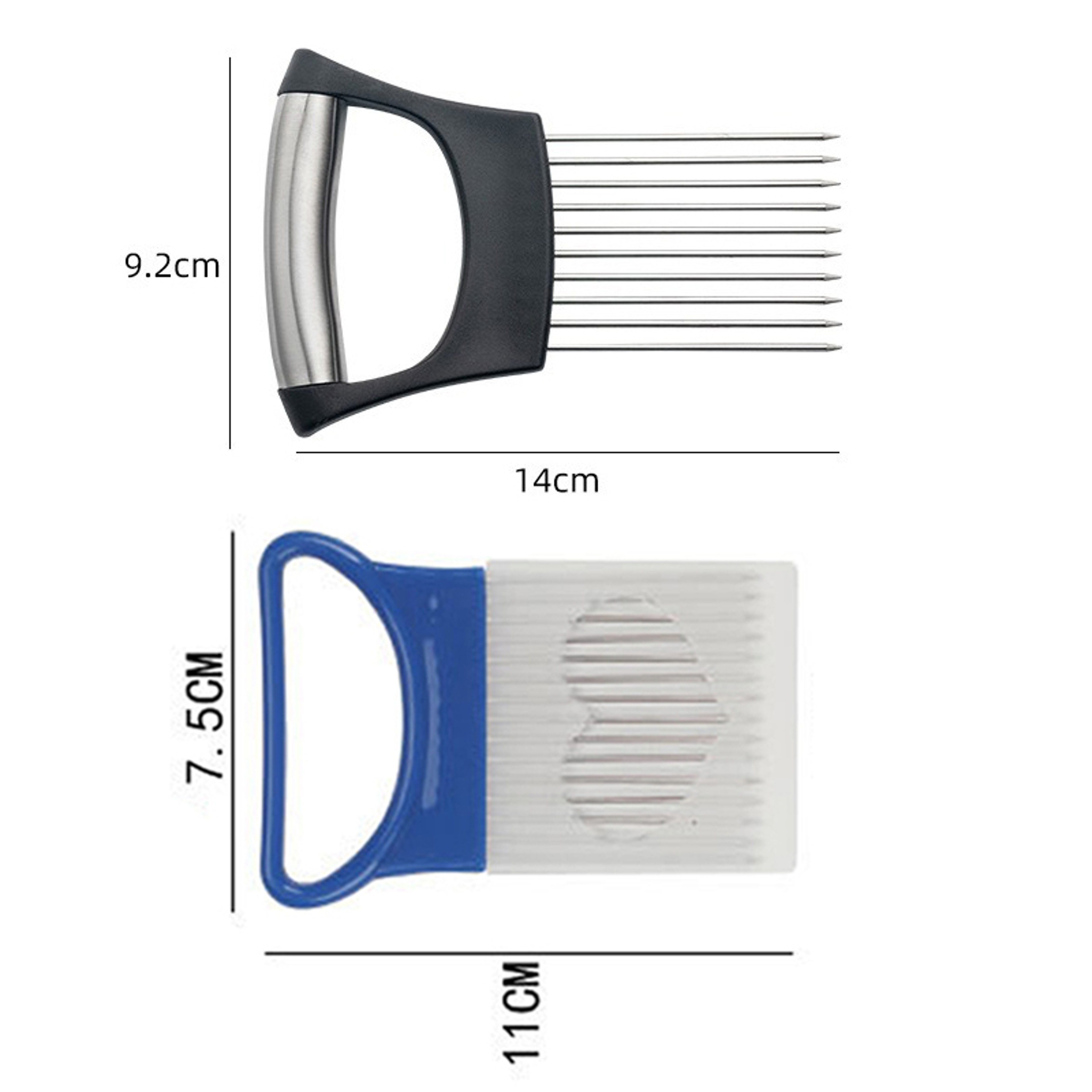 Easy Onion Chopper with Stainless Steel Holder, Colorful Onion Slicer for Potatoes and Vegetables, Kitchen Accessories – view 6