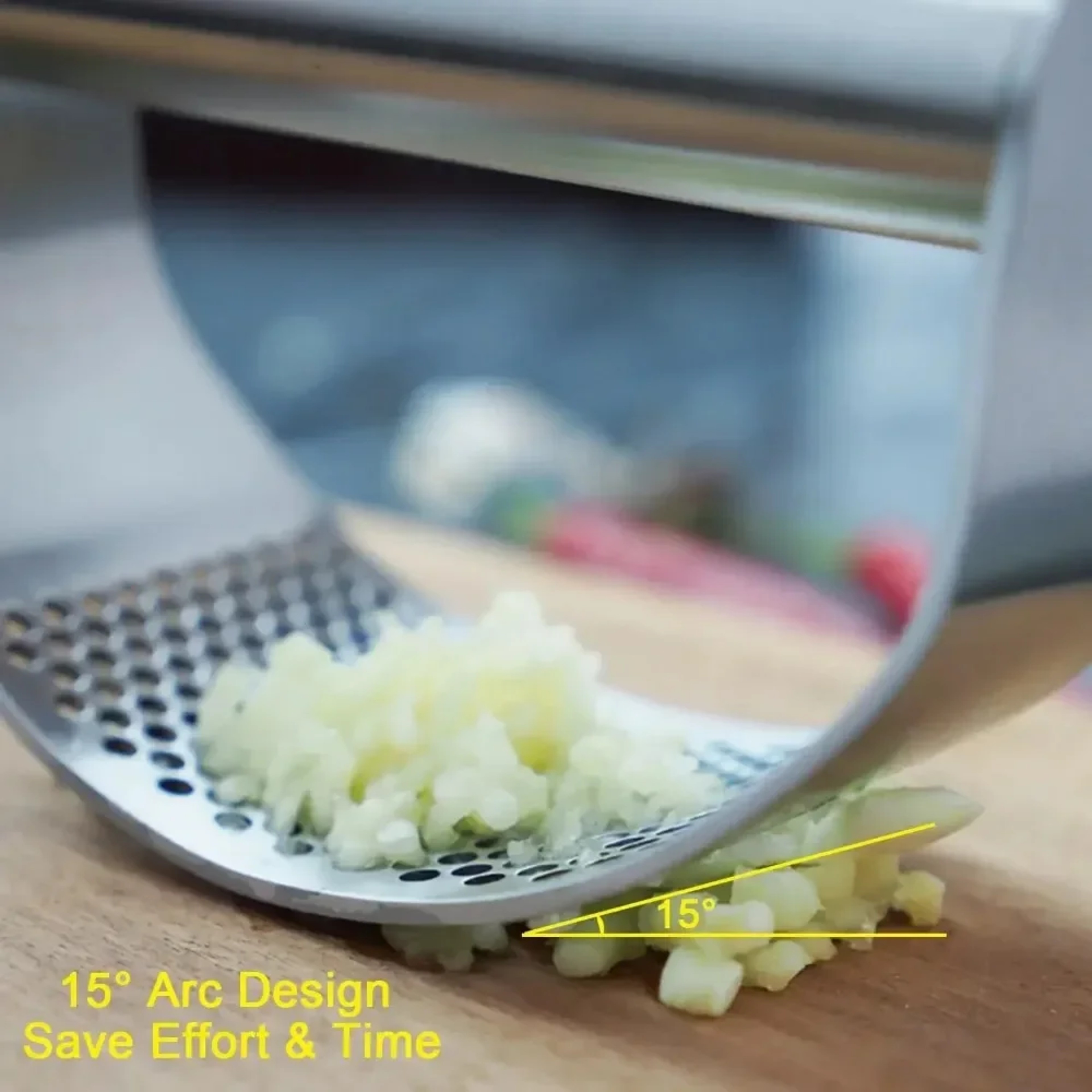 Garlic Press Squeezer, Chopping Tool, Kitchen Chopping Garlic Tool Fruit Vegetable Tools Kitchen Gadget Accessories – view 2
