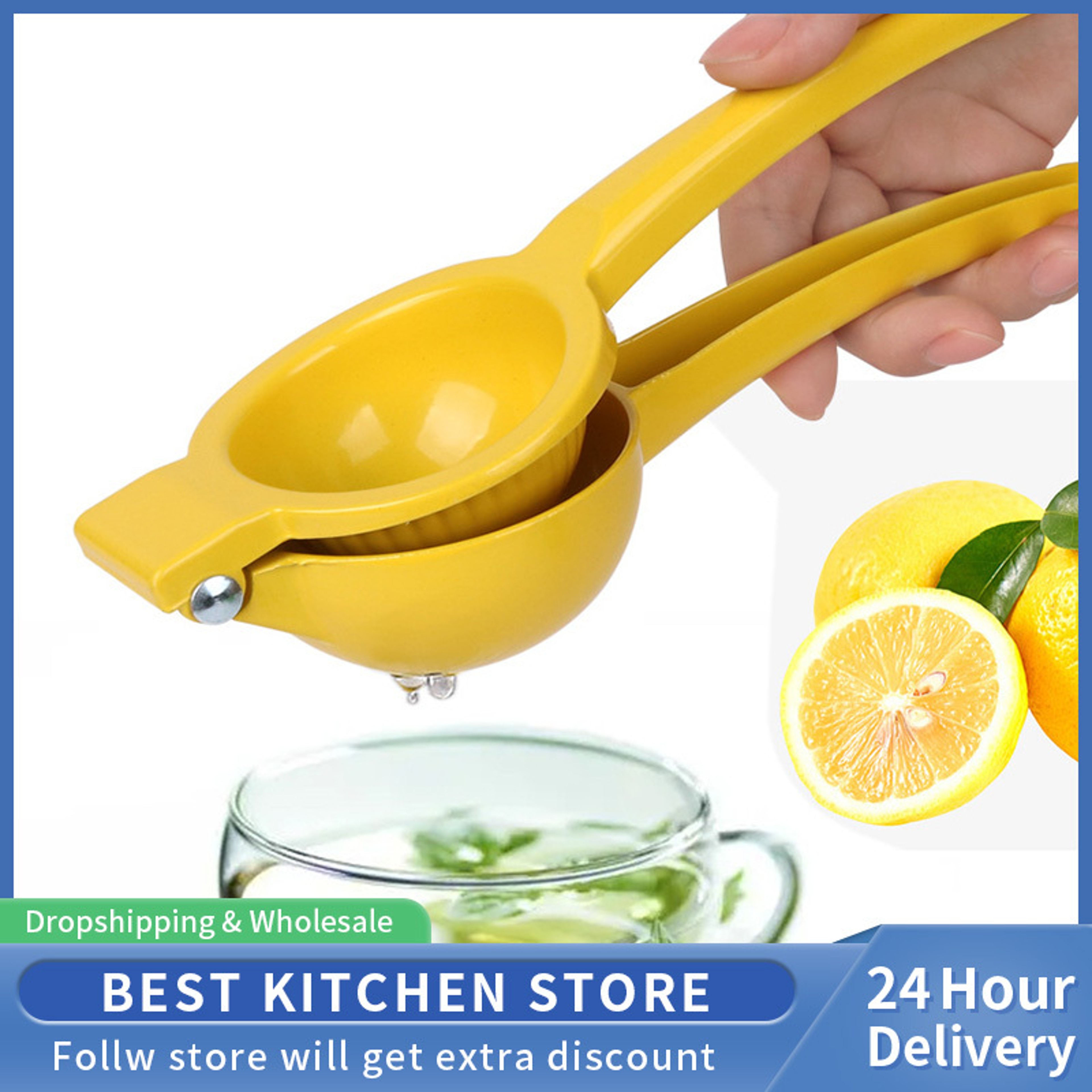 Metal Lemon Manual Juicer Fruit Squeezer Stainless Steel Home Manual Citrus Press Juicier Fresh Fruit Tool Kitchen Tools – view 4
