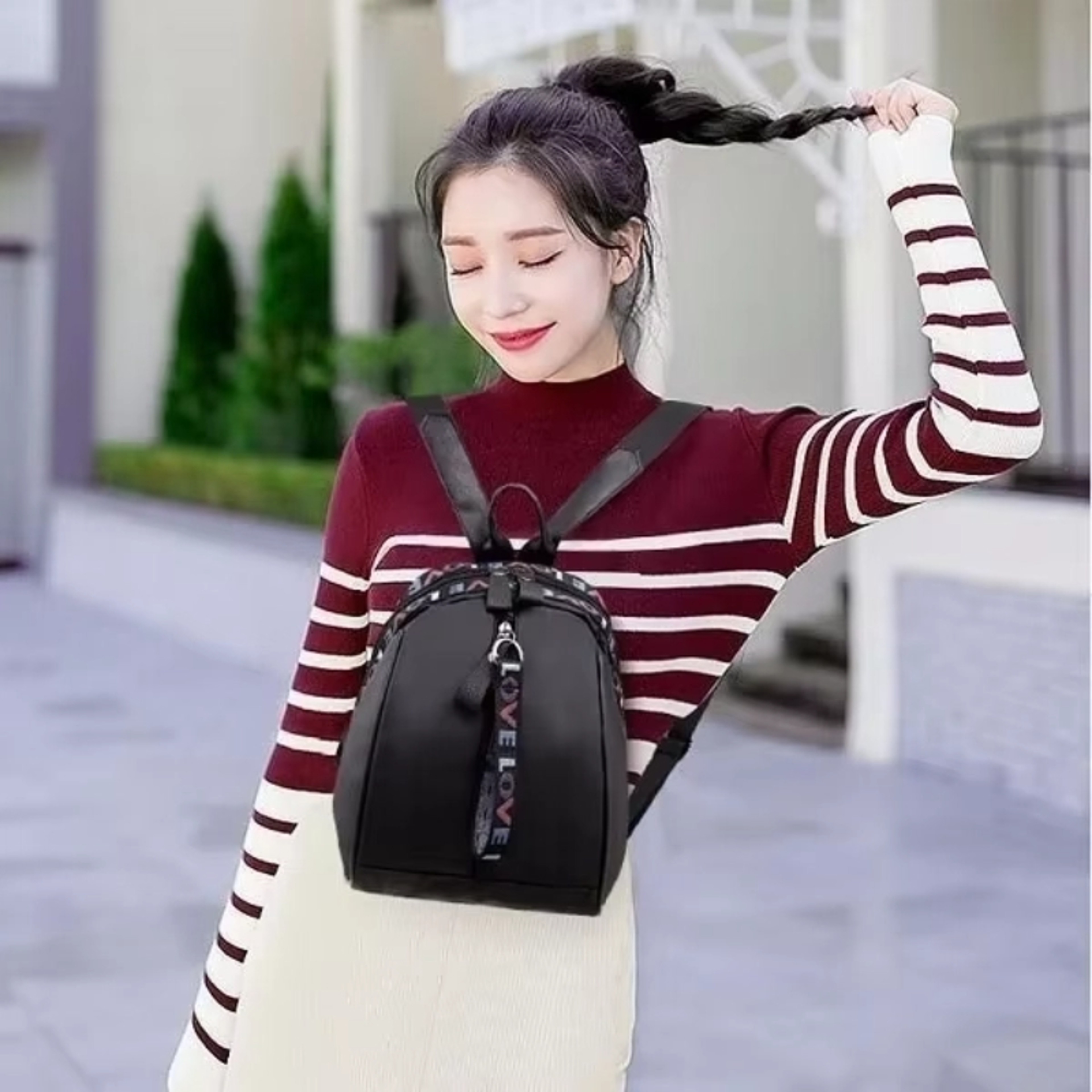 Casual Shoulder Bag Women Backpacks Fashion LOVE Back Pack School Backpack 0